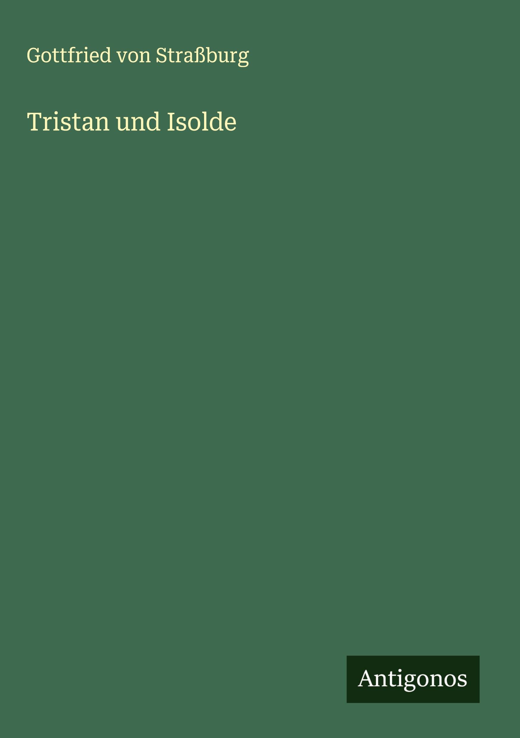 Vorderes Coverbild Tristan und Isolde