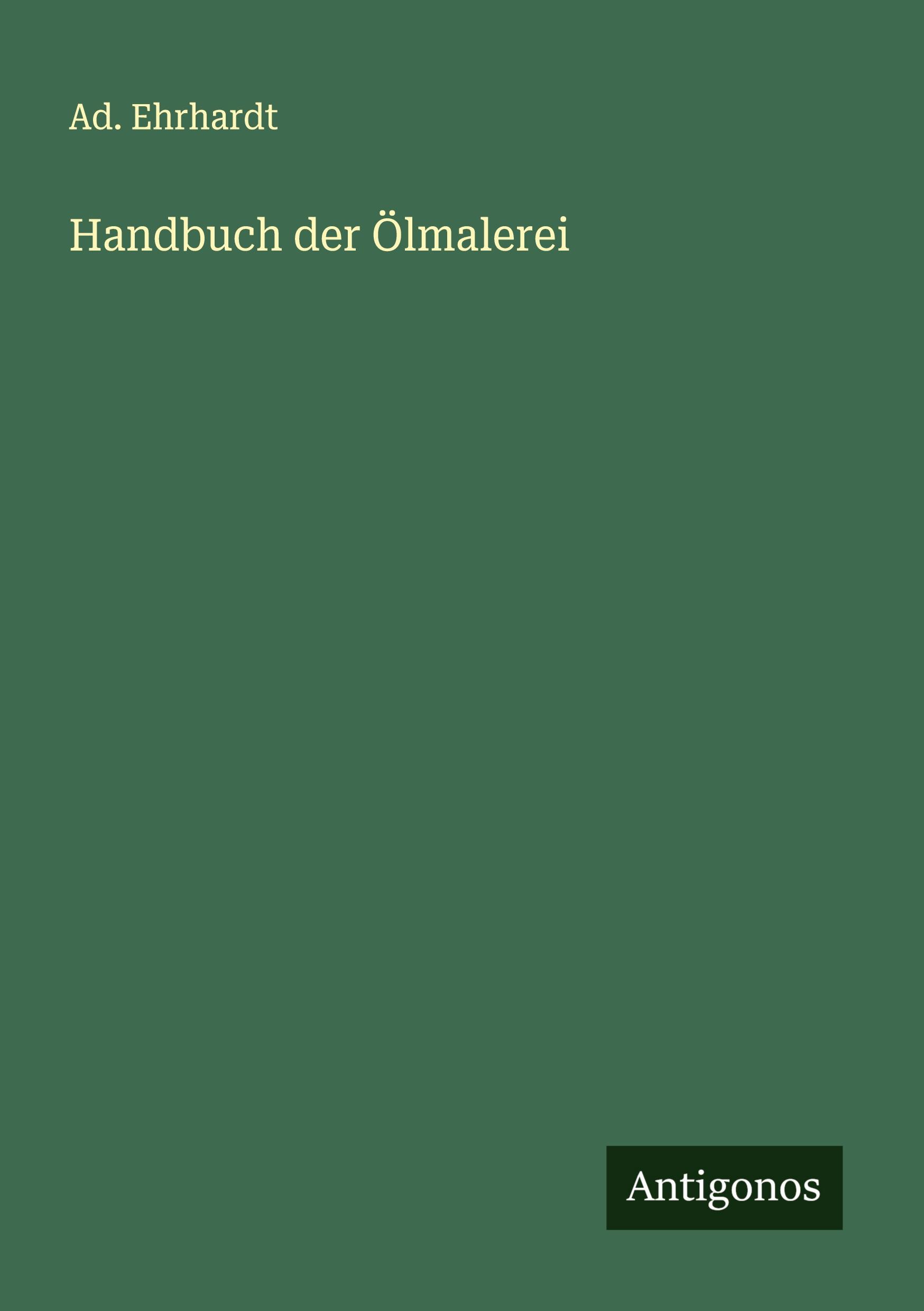 Vorderes Coverbild Handbuch der Ölmalerei