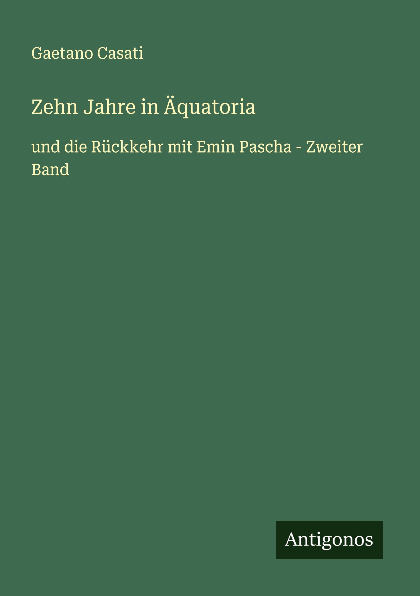 Vorderes Coverbild Zehn Jahre in Äquatoria