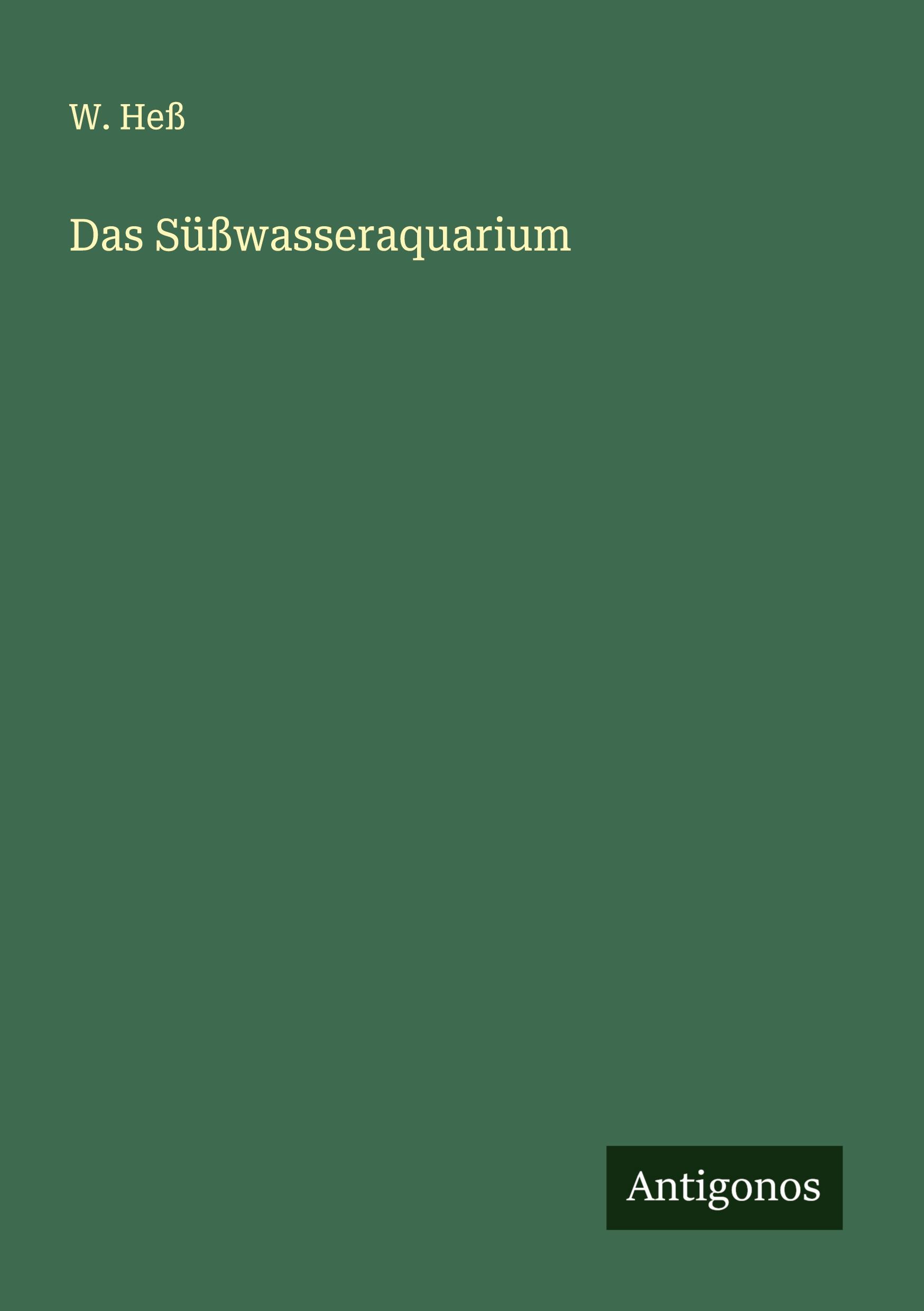 Vorderes Coverbild Das Süßwasseraquarium