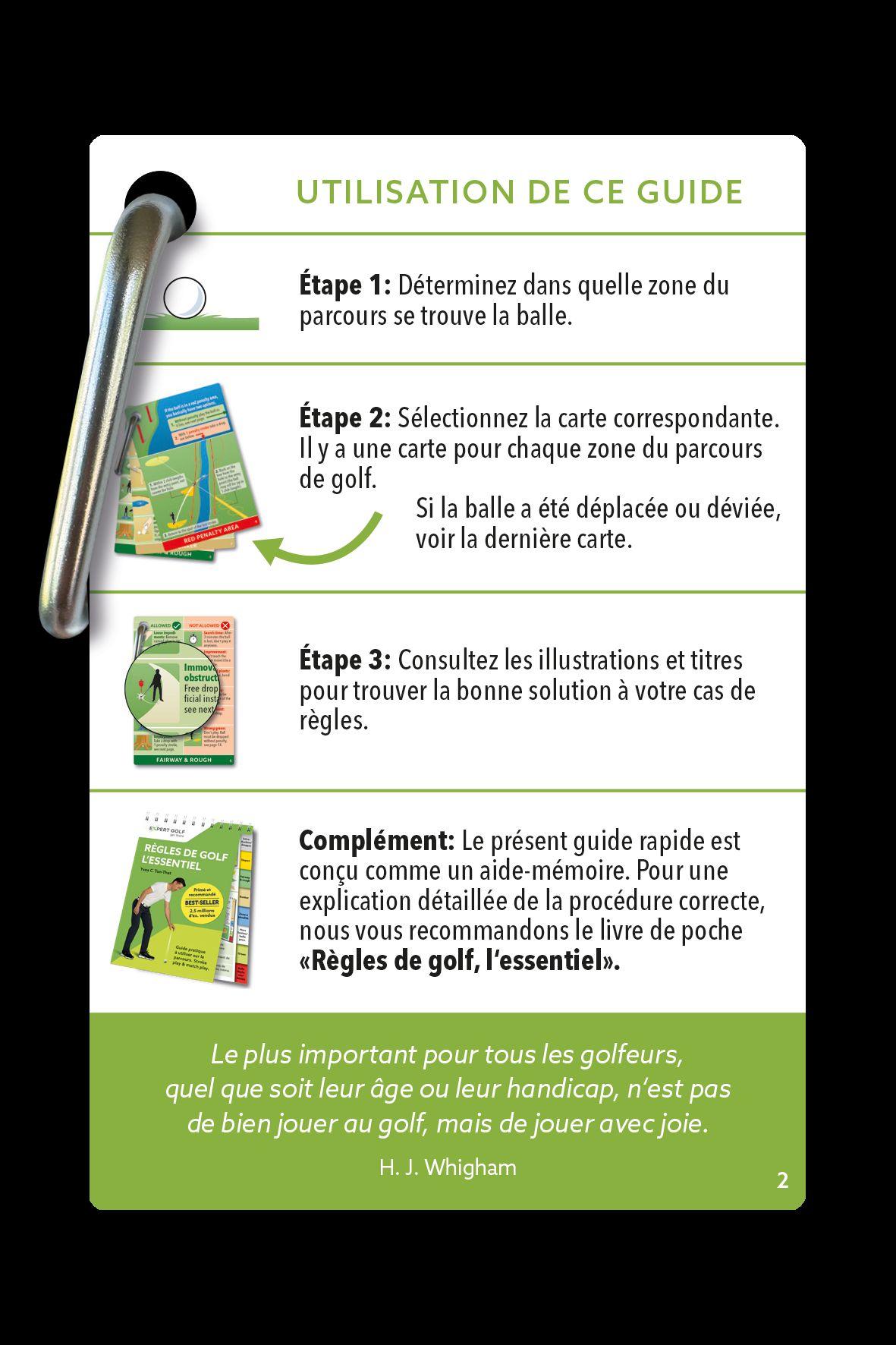 Beispielinhalt (Bild) Règles de golf EXPRESS