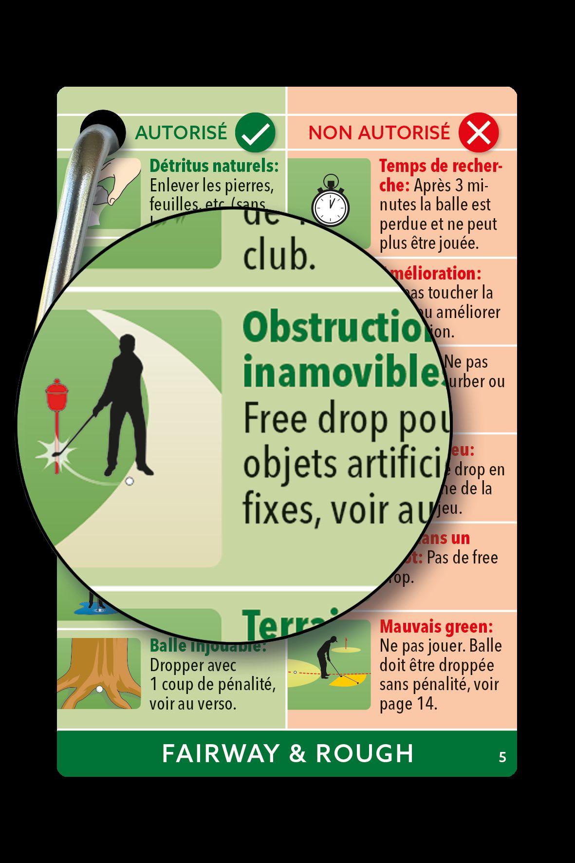 Beispielinhalt (Bild) Règles de golf EXPRESS