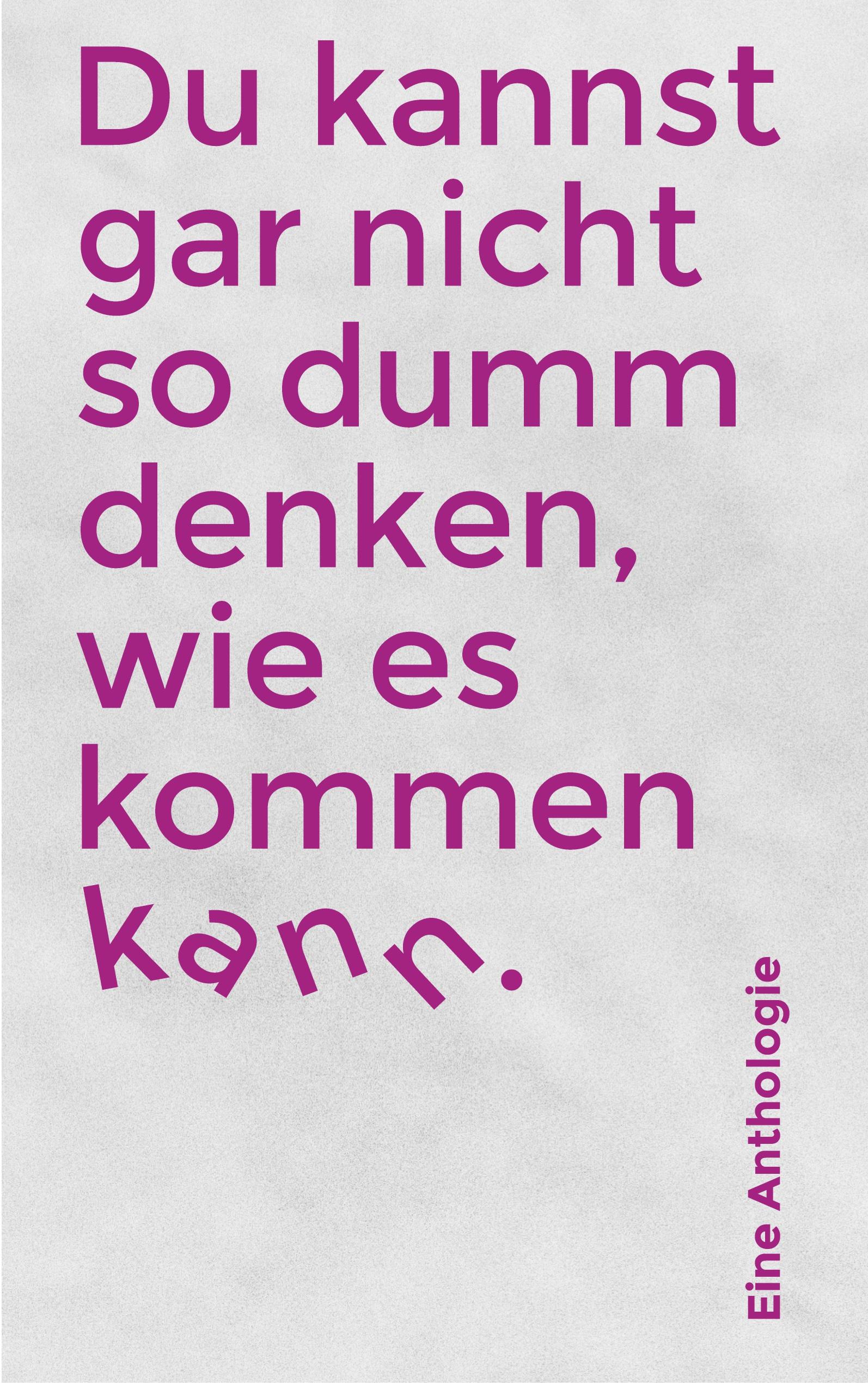 Vorderes Coverbild Du kannst gar nicht so dumm denken, wie es kommen kann