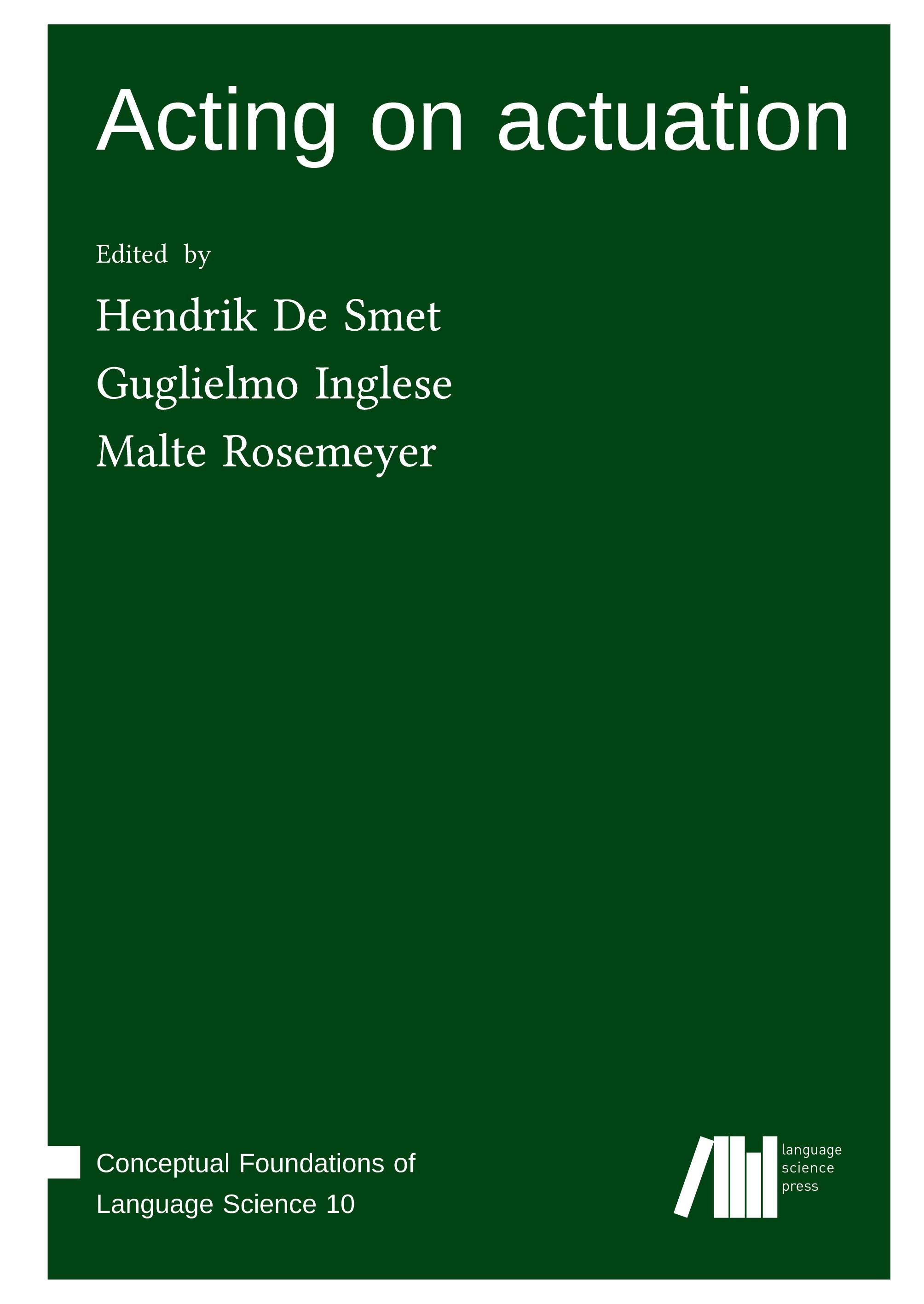 Vorderes Coverbild Acting on actuation