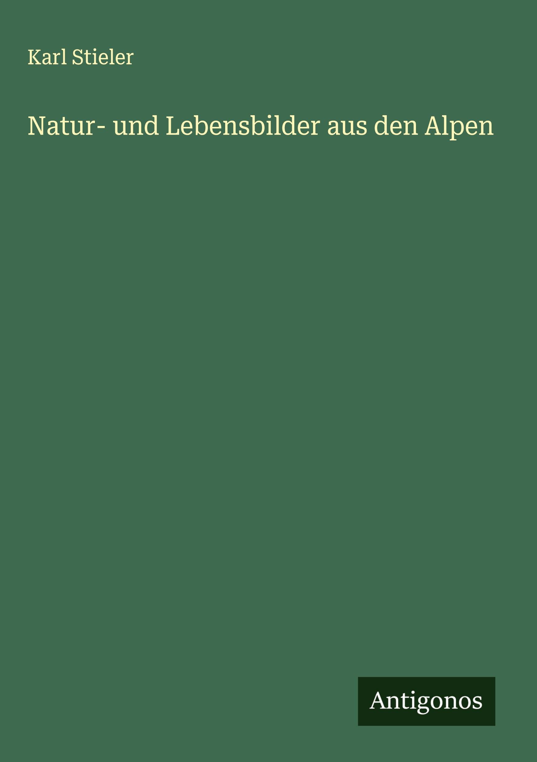 Vorderes Coverbild Natur- und Lebensbilder aus den Alpen