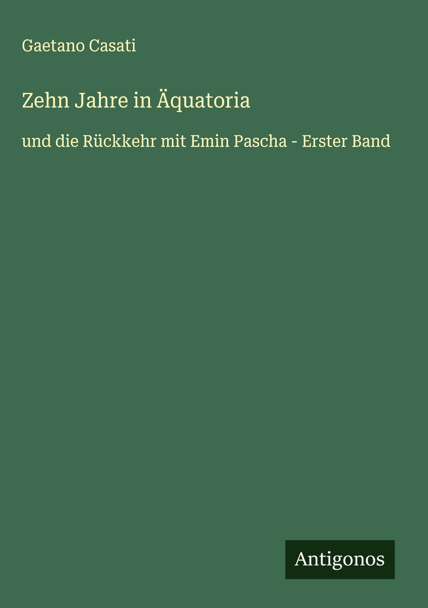 Vorderes Coverbild Zehn Jahre in Äquatoria
