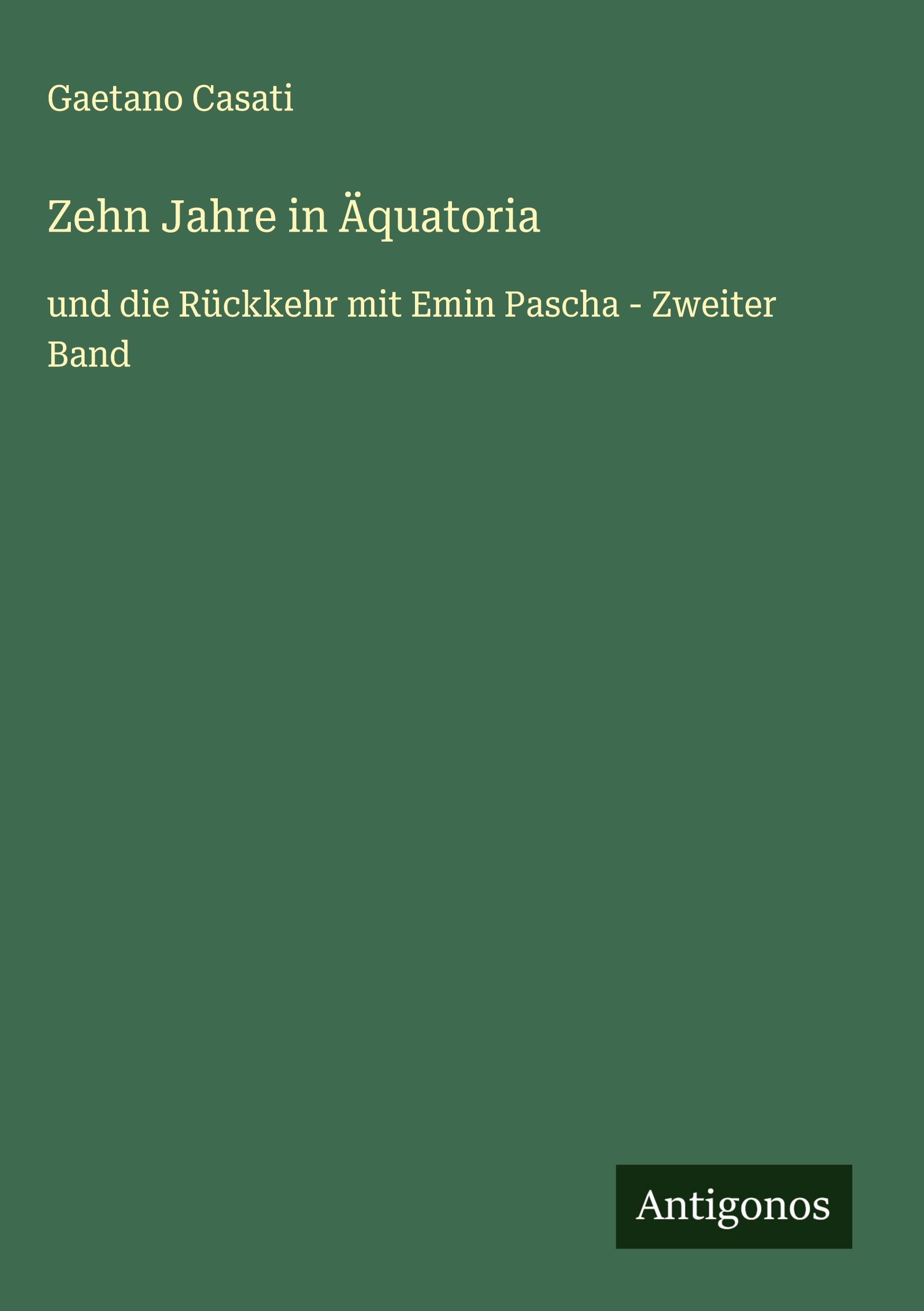 Vorderes Coverbild Zehn Jahre in Äquatoria
