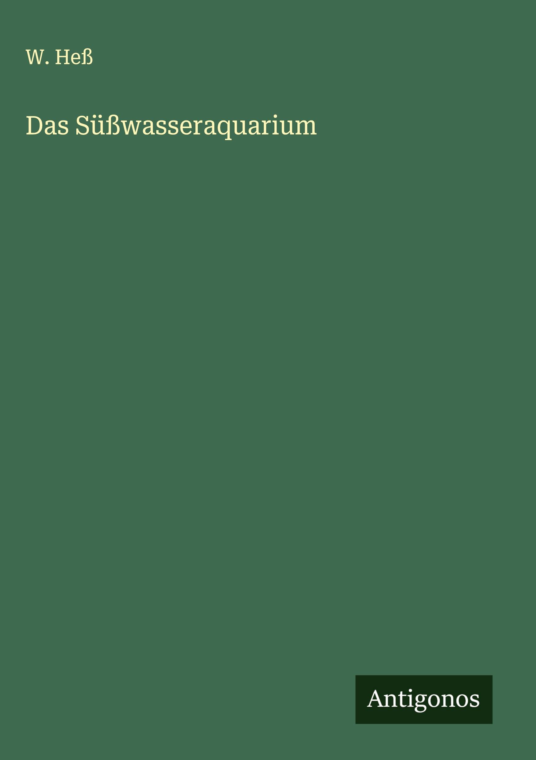 Vorderes Coverbild Das Süßwasseraquarium