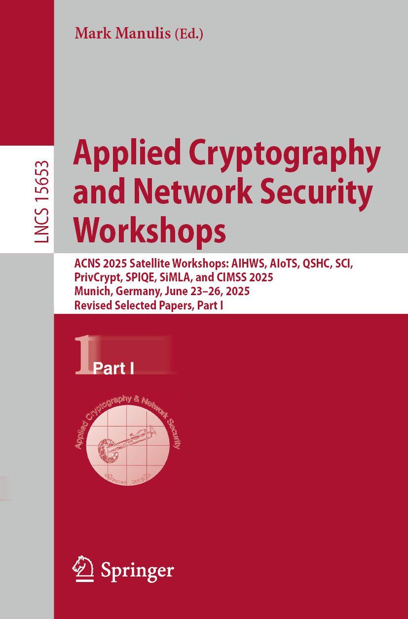Vorderes Coverbild Applied Cryptography and Network Security Workshops