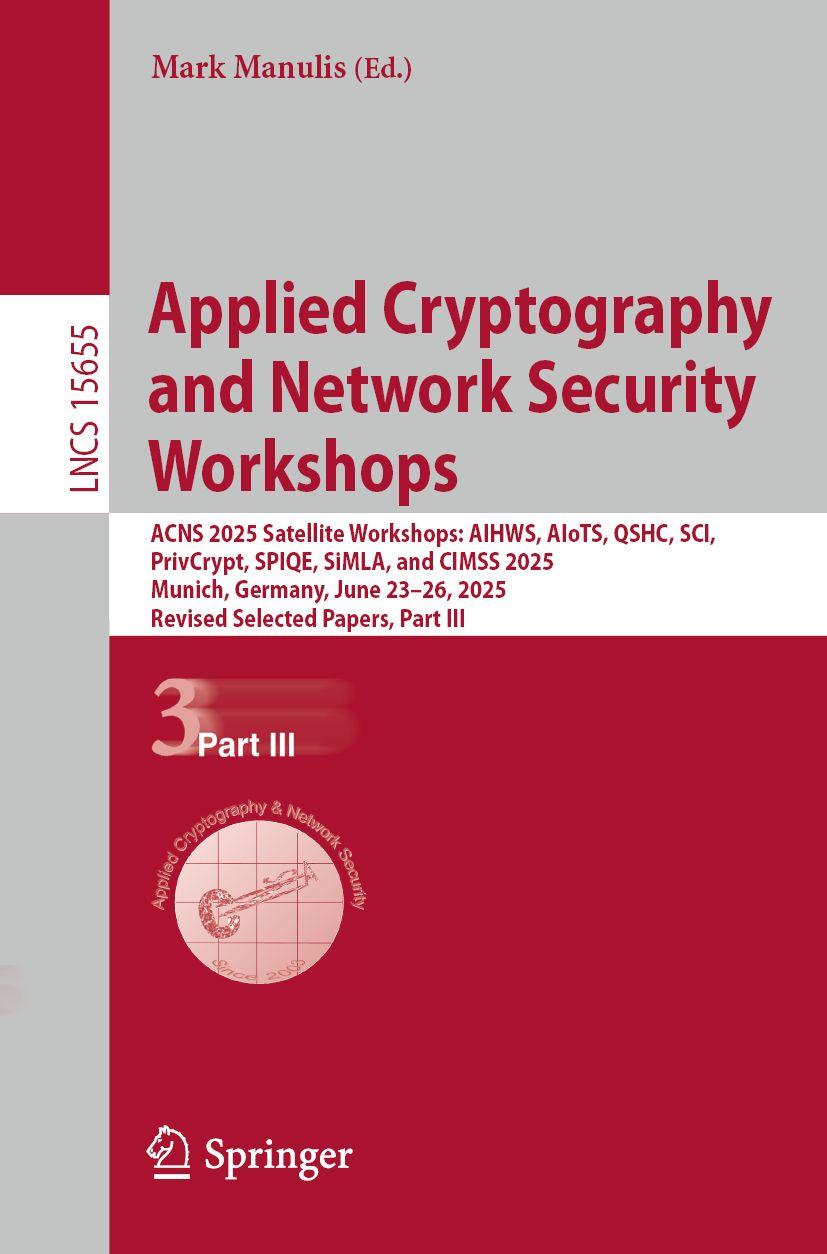 Vorderes Coverbild Applied Cryptography and Network Security Workshops