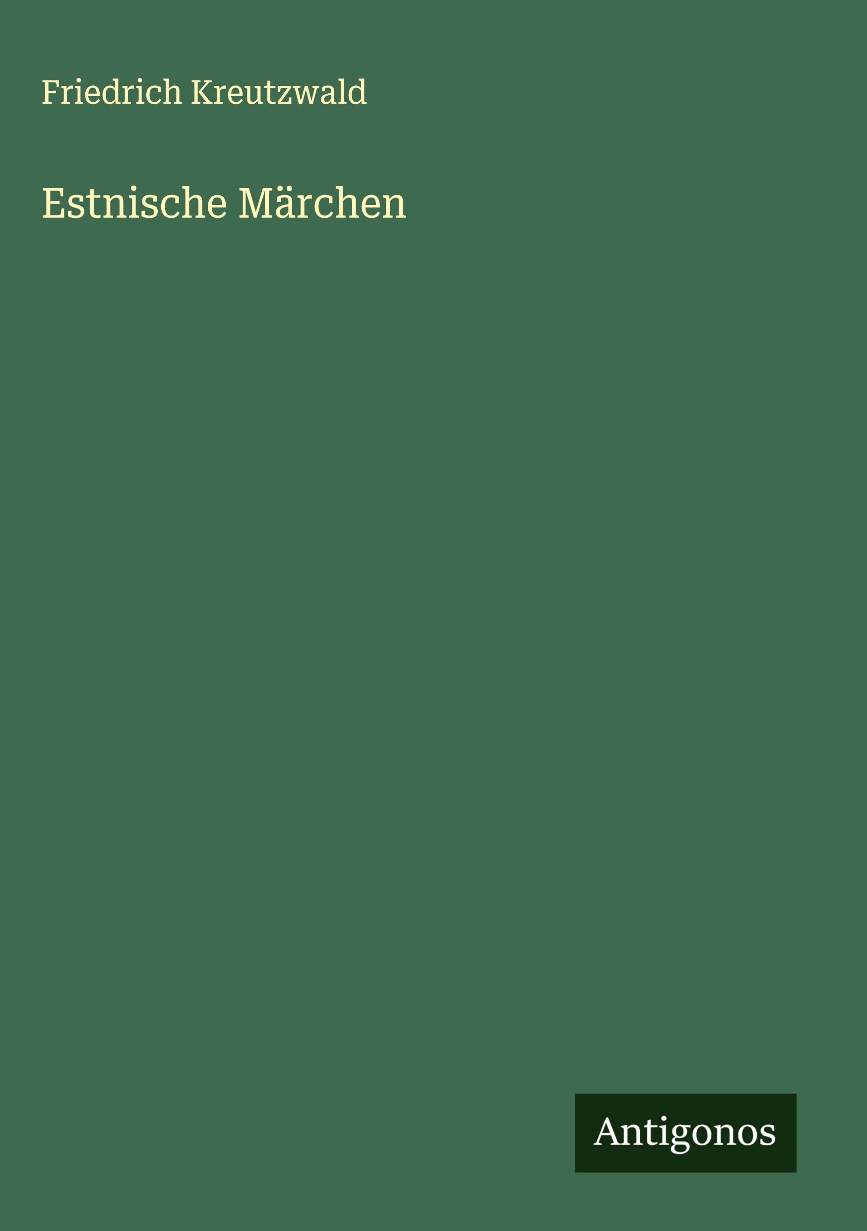 Vorderes Coverbild Estnische Märchen