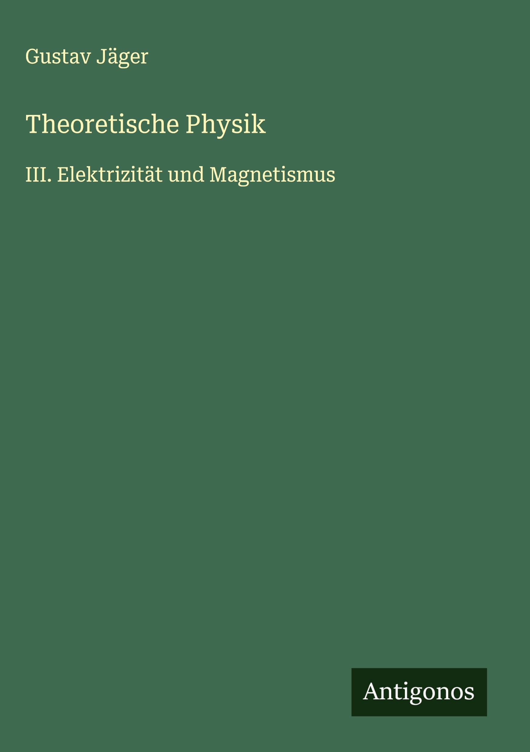 Vorderes Coverbild Theoretische Physik