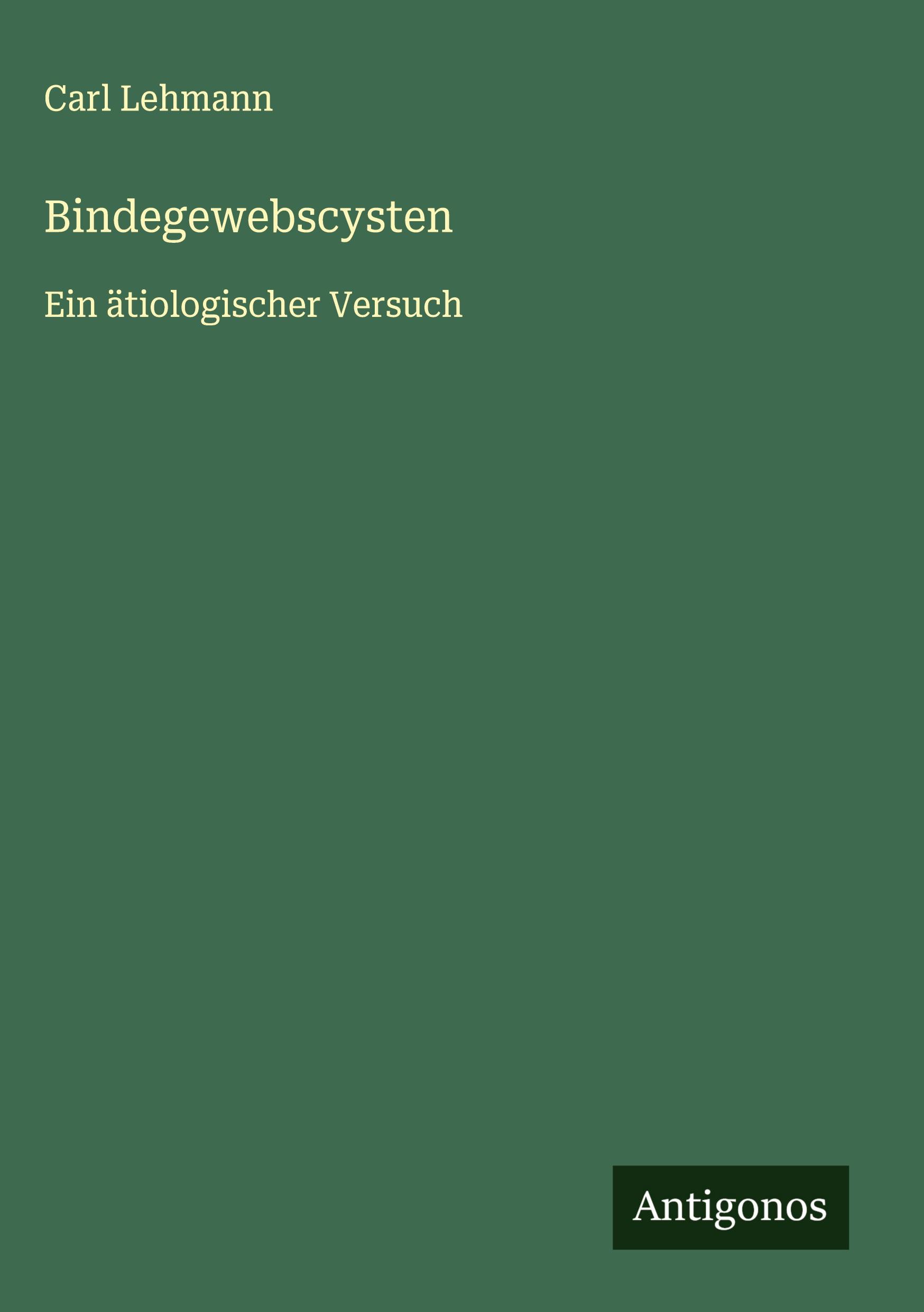 Vorderes Coverbild Bindegewebscysten