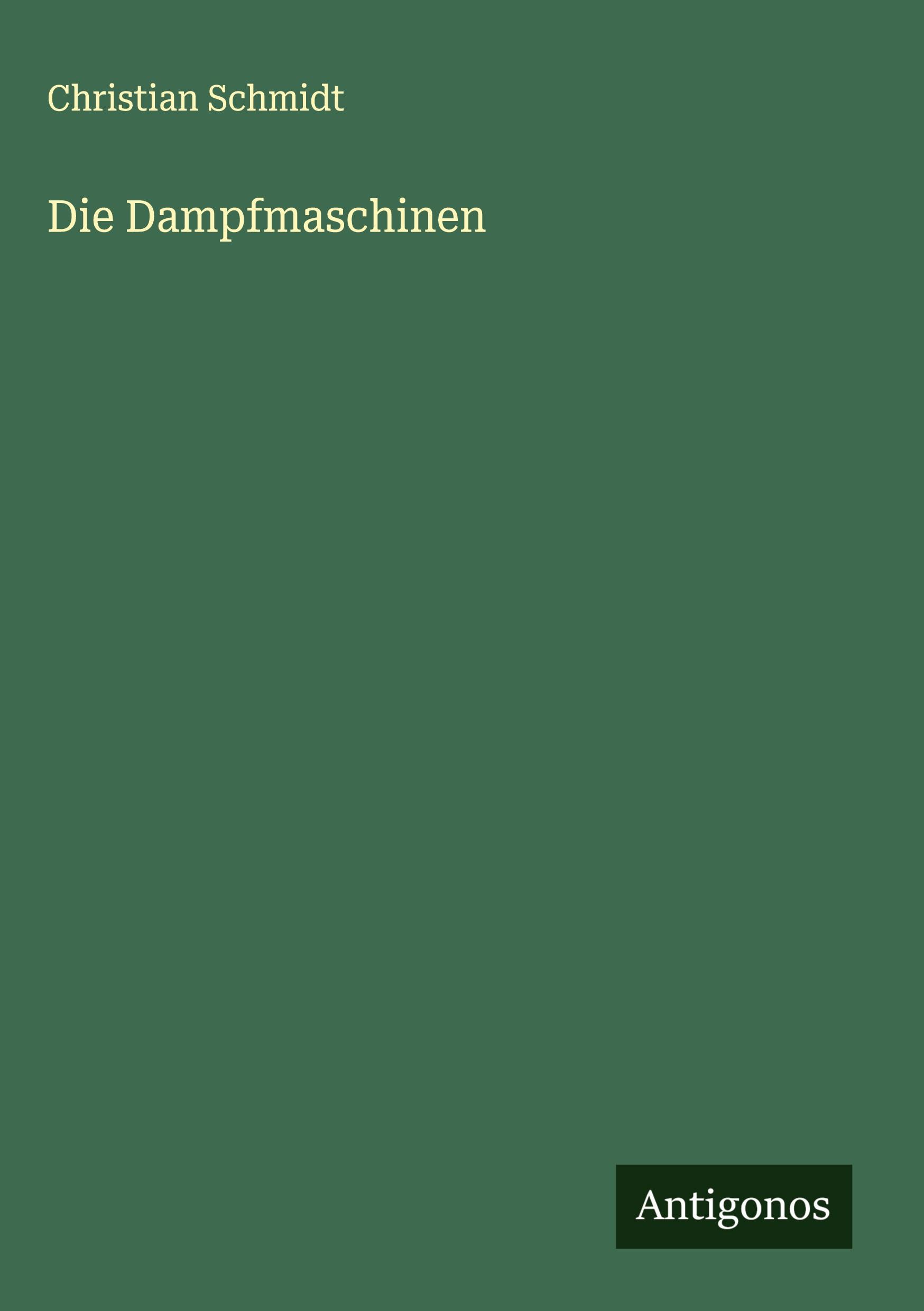 Vorderes Coverbild Die Dampfmaschinen