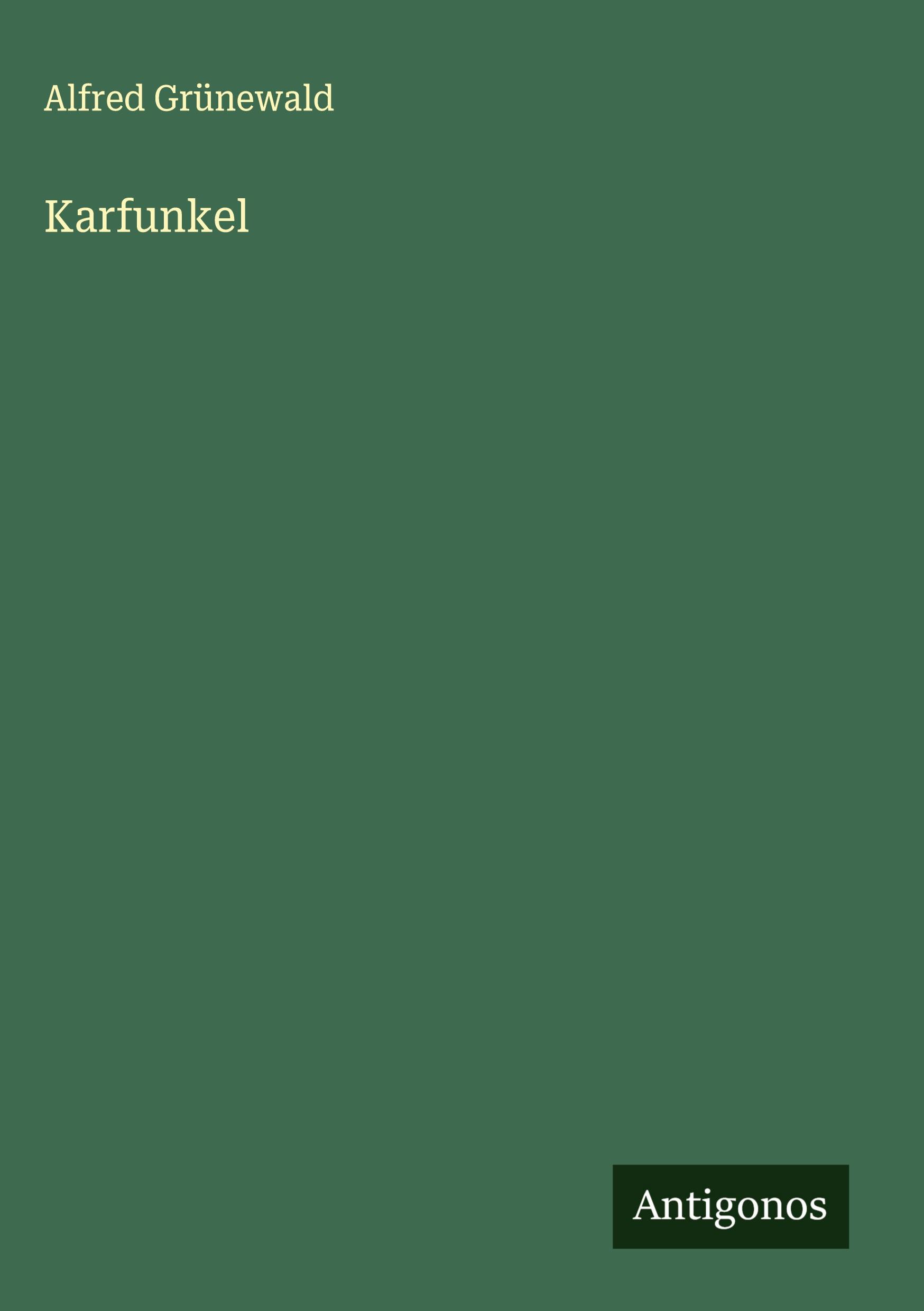Vorderes Coverbild Karfunkel