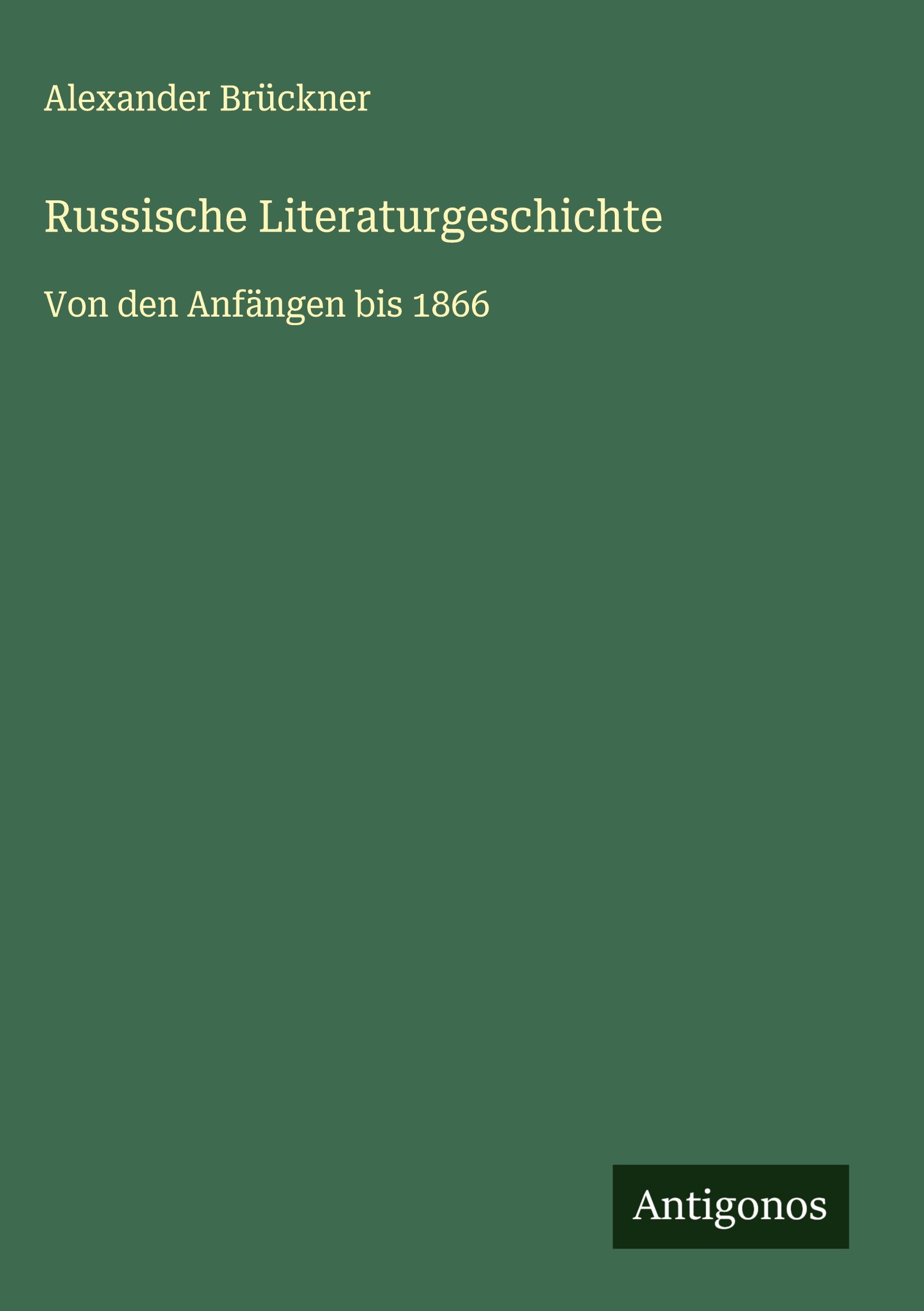 Vorderes Coverbild Russische Literaturgeschichte