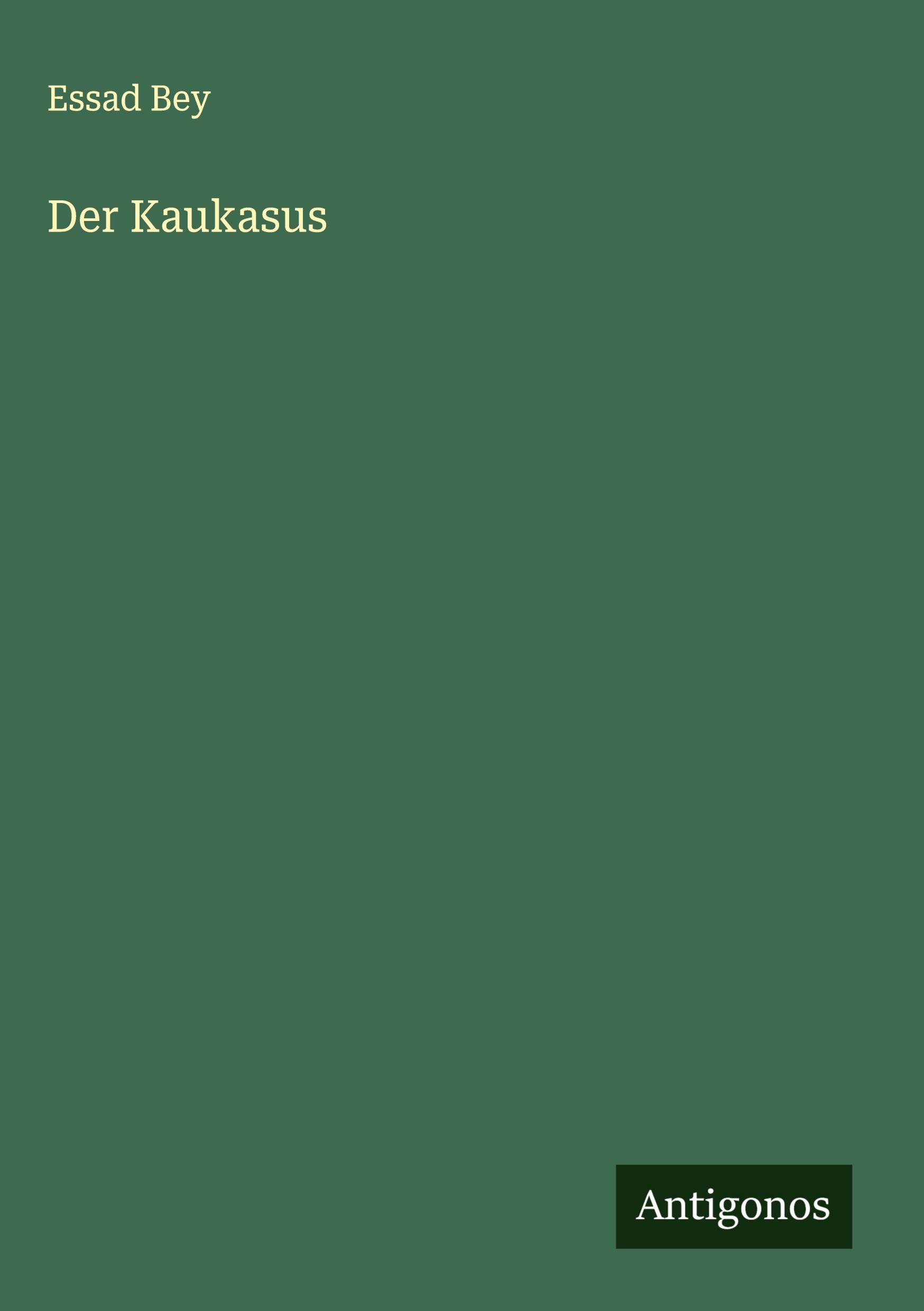 Vorderes Coverbild Der Kaukasus
