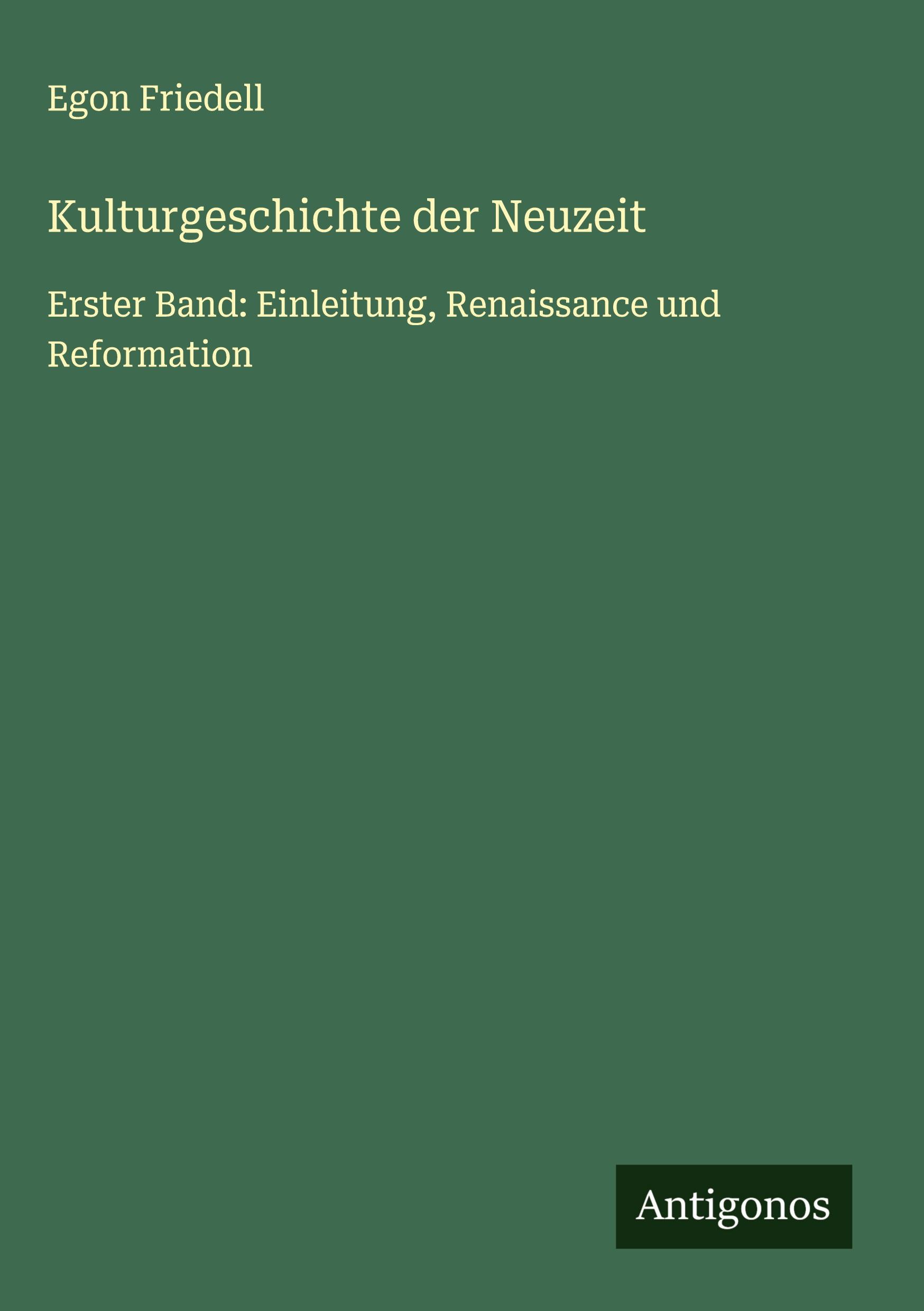 Vorderes Coverbild Kulturgeschichte der Neuzeit