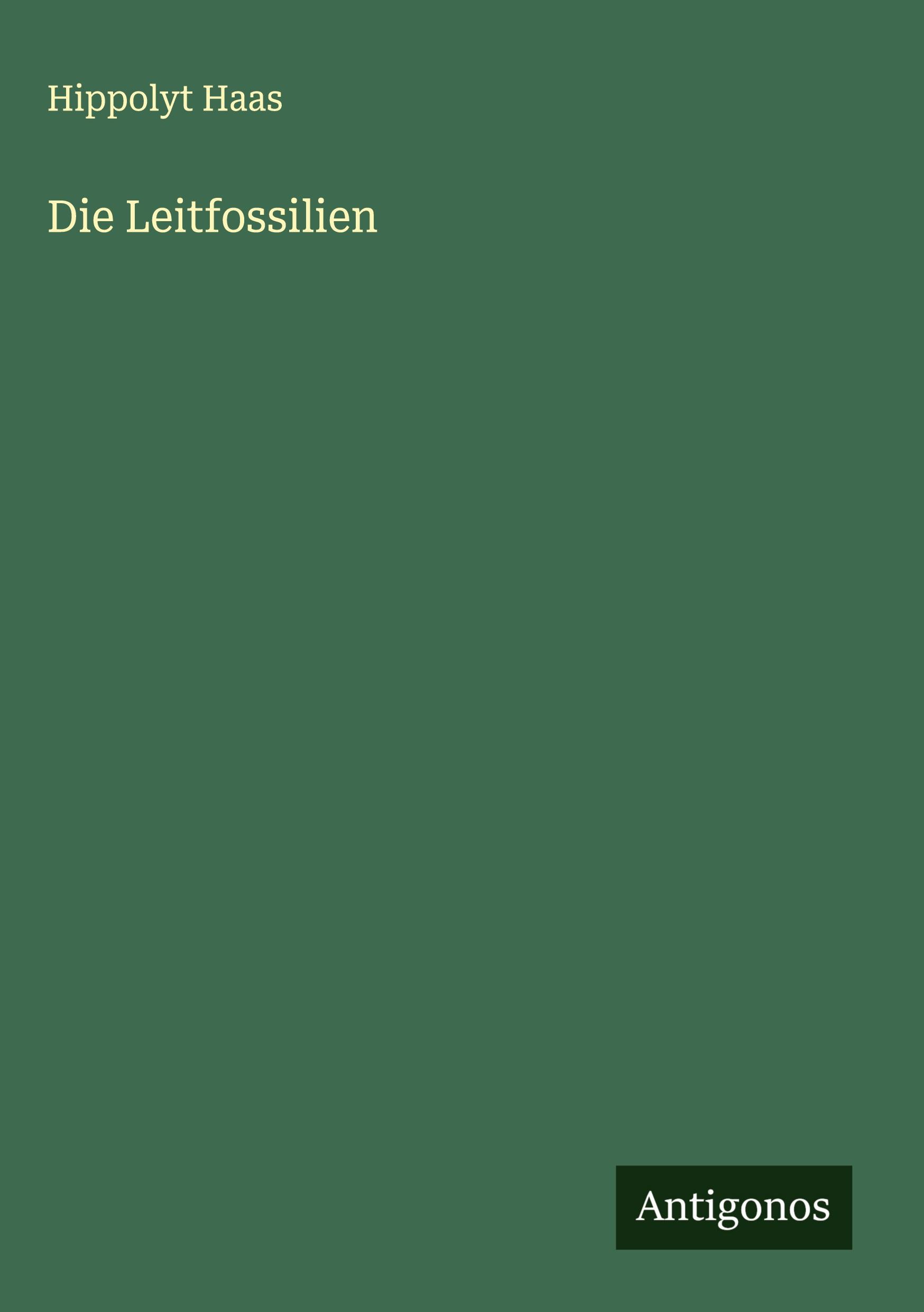 Vorderes Coverbild Die Leitfossilien