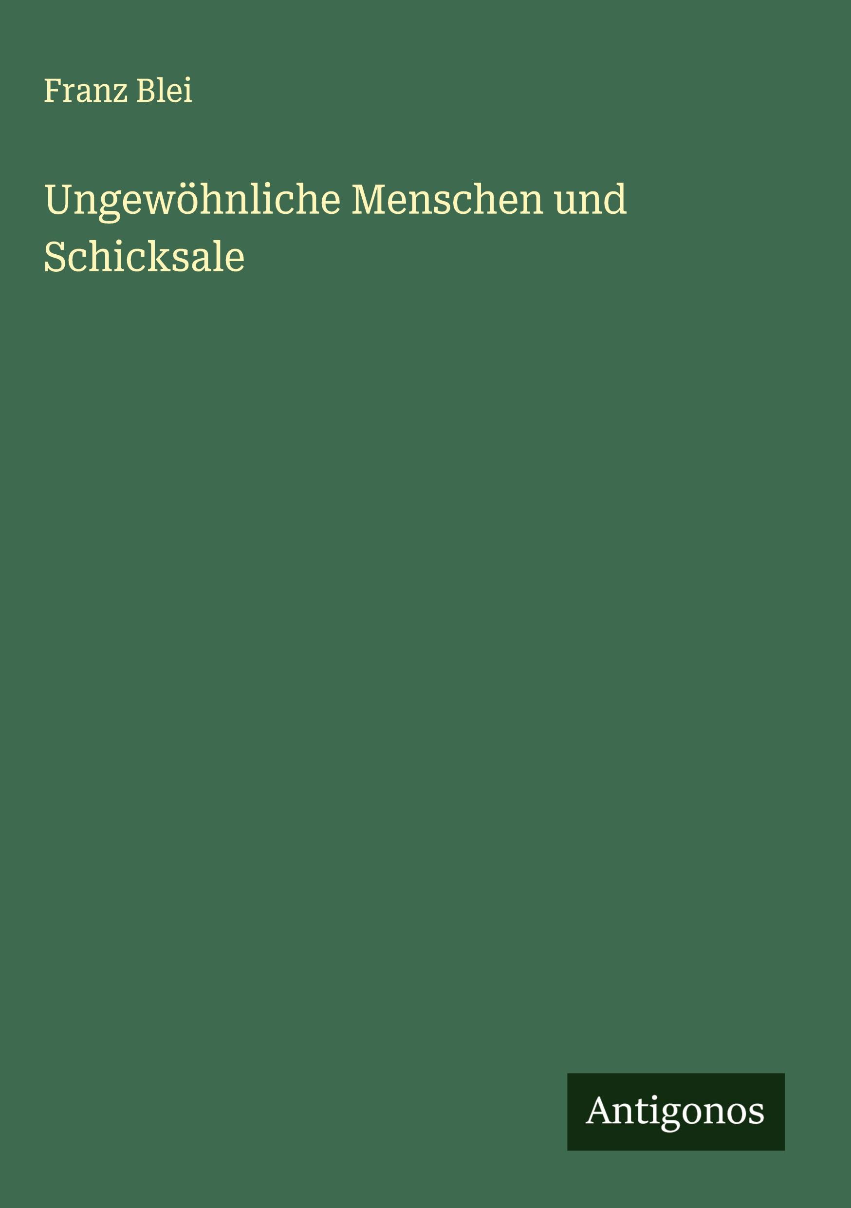 Vorderes Coverbild Ungewöhnliche Menschen und Schicksale