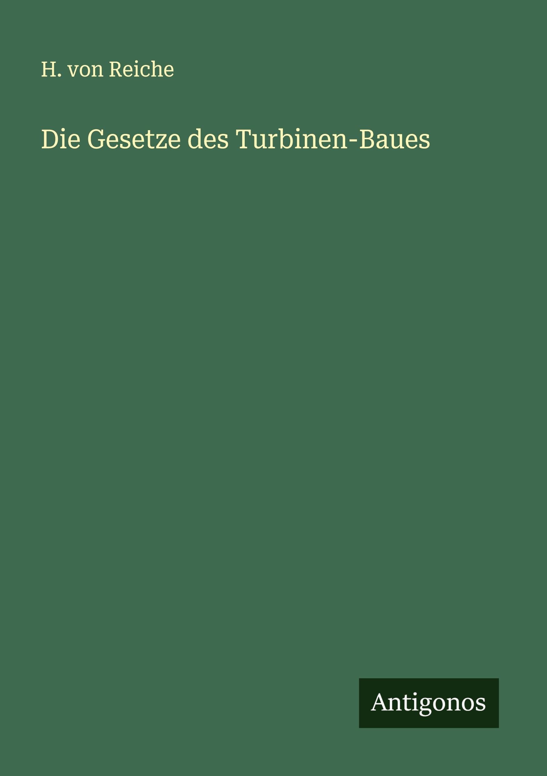 Vorderes Coverbild Die Gesetze des Turbinen-Baues