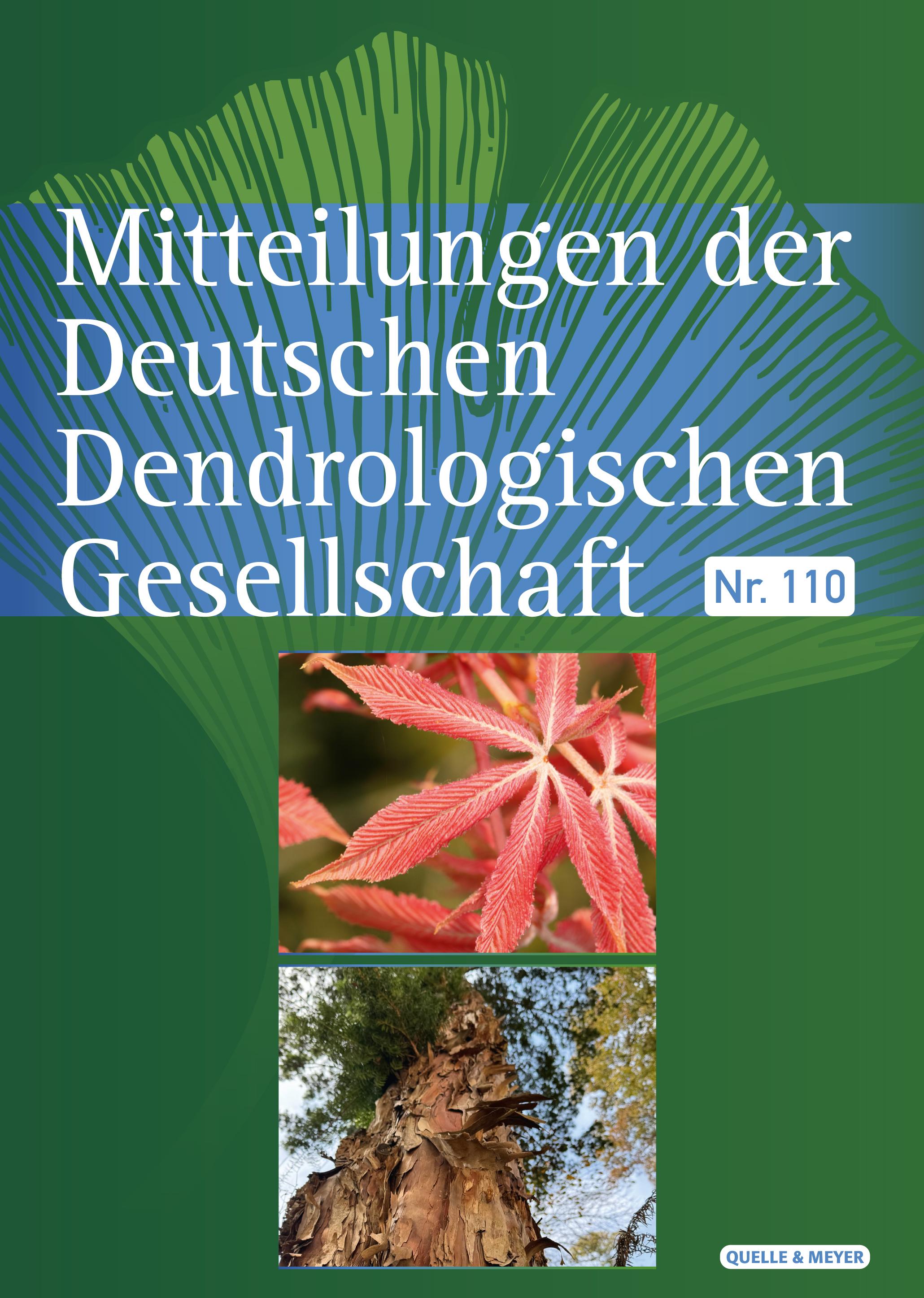Vorderes Coverbild Mitteilungen der Deutschen Dendrologischen Gesellschaft Nr. 110