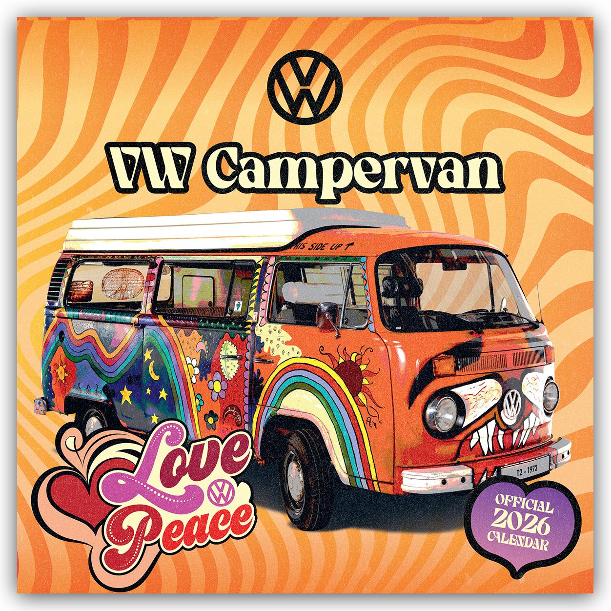 Vorderes Coverbild Volkswagen Camper Van - VW Bus 2026 - Wandkalender