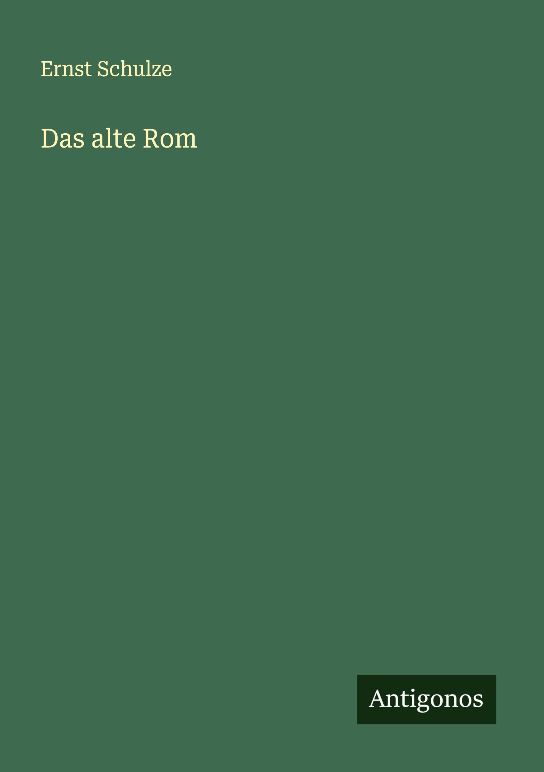 Vorderes Coverbild Das alte Rom