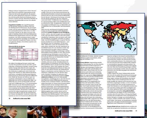 Beispielinhalt (Bild) Der neue Kosmos Welt-Almanach & Atlas 2026