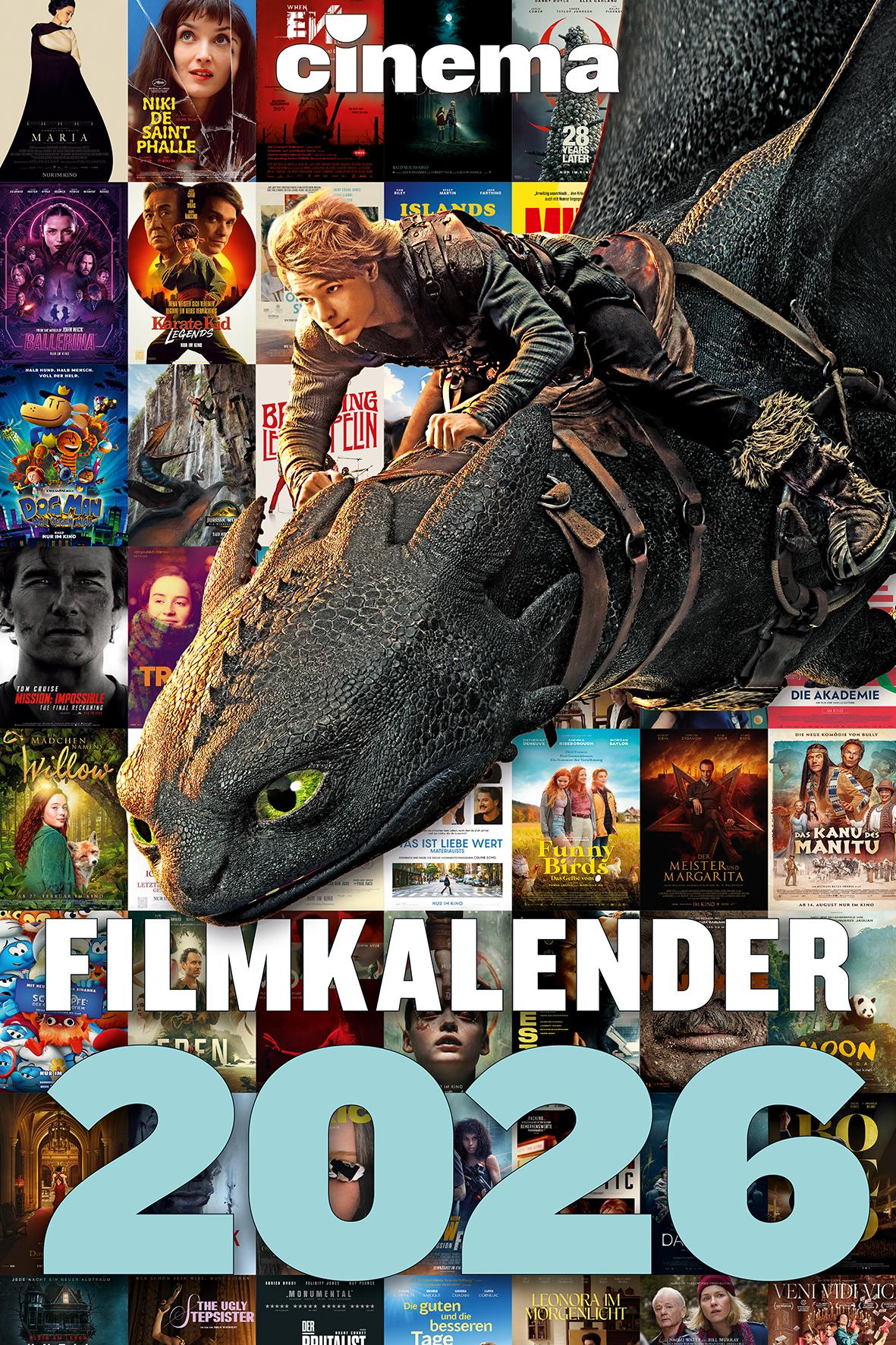 Vorderes Coverbild CINEMA Filmkalender 2026