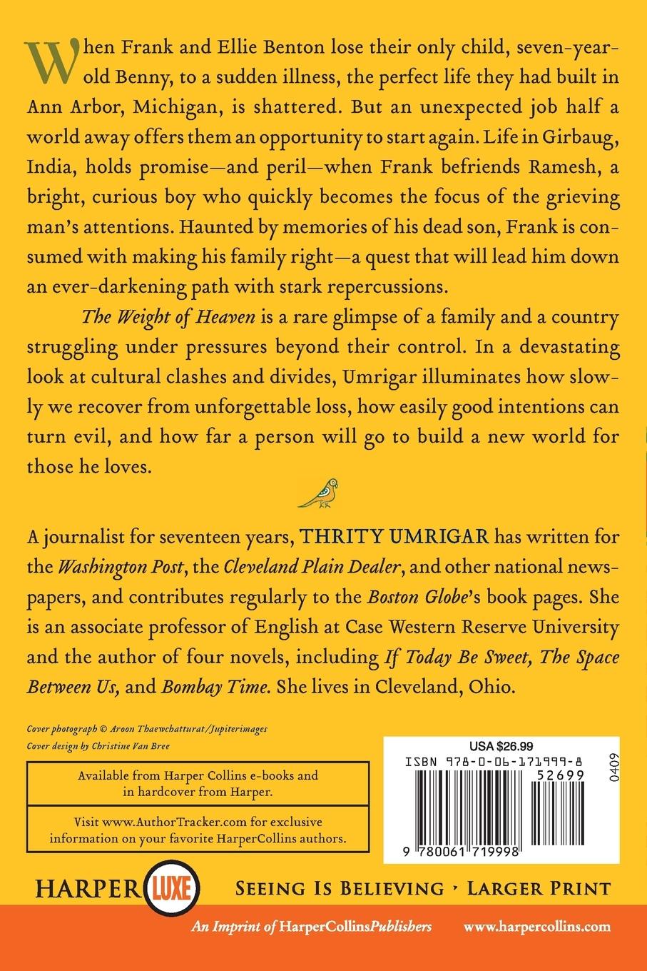 Rückseitencover Weight of Heaven LP, The