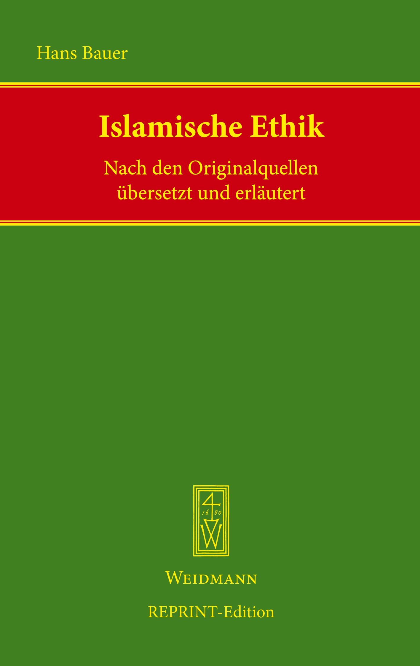 Vorderes Coverbild Islamische Ethik