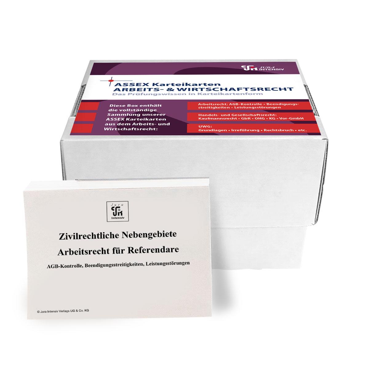 Vorderes Coverbild ASSEX Karteikarten Arbeits- & Wirtschaftsrecht