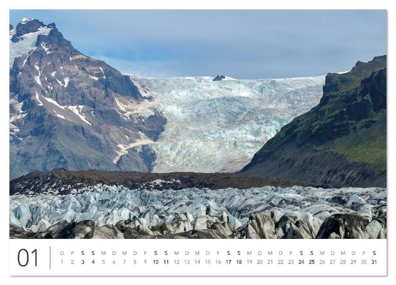 Beispielinhalt (Bild) Magisches Island (hochwertiger Premium Wandkalender 2026 DIN A2 quer), Kunstdruck in Hochglanz