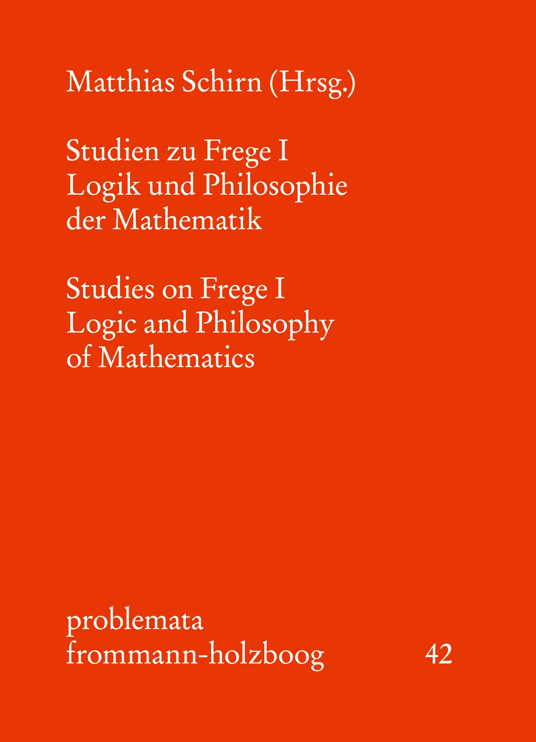 Vorderes Coverbild Studien zu Frege I