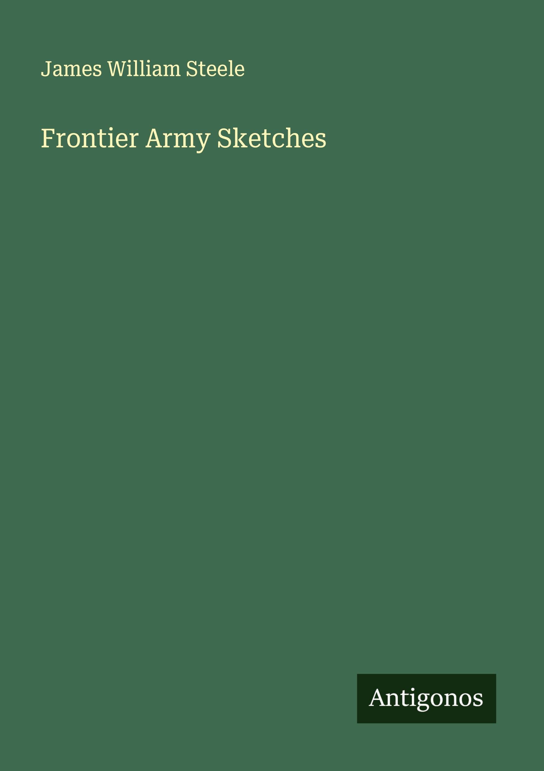 Vorderes Coverbild Frontier Army Sketches
