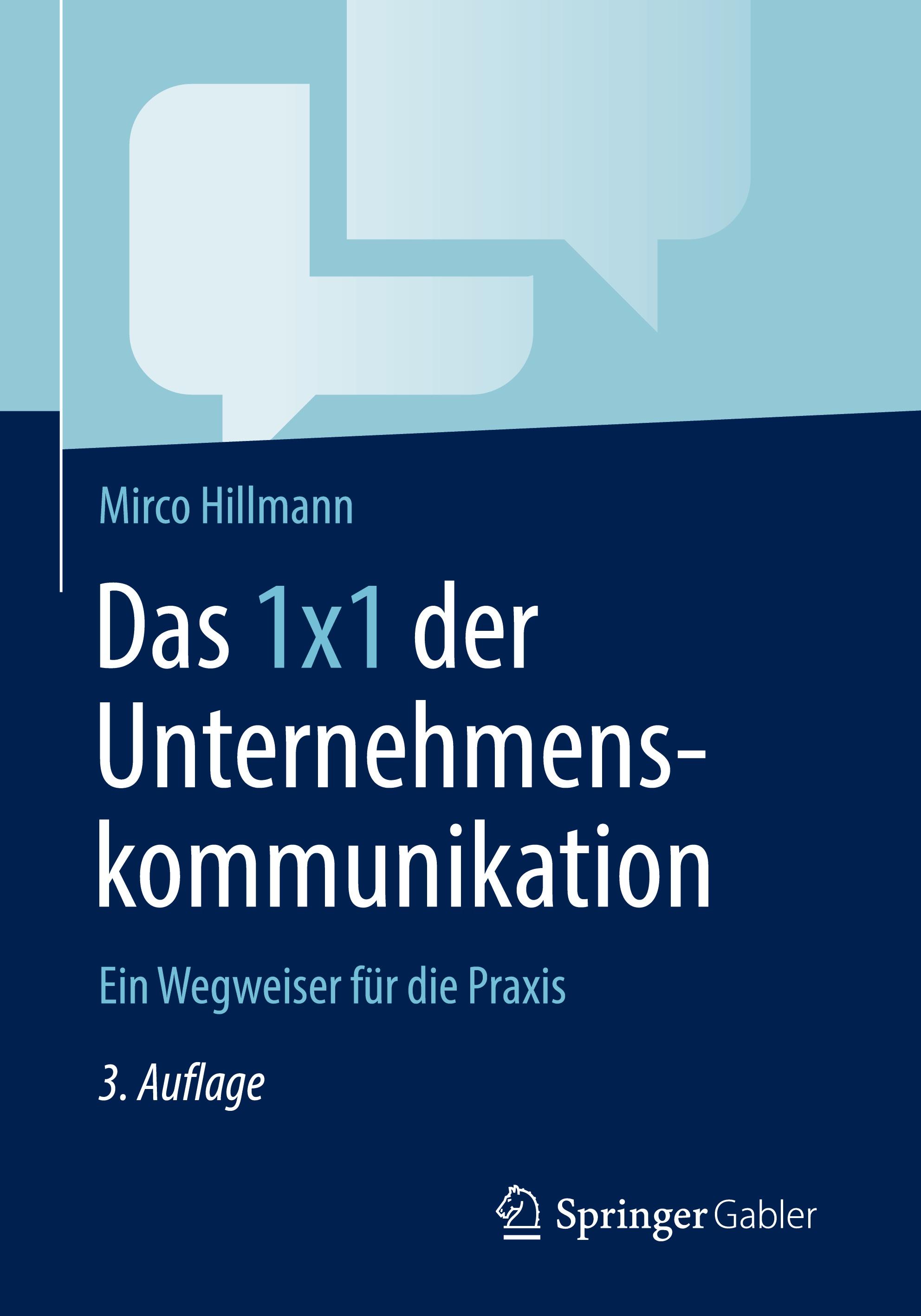 Vorderes Coverbild Das 1x1 der Unternehmenskommunikation