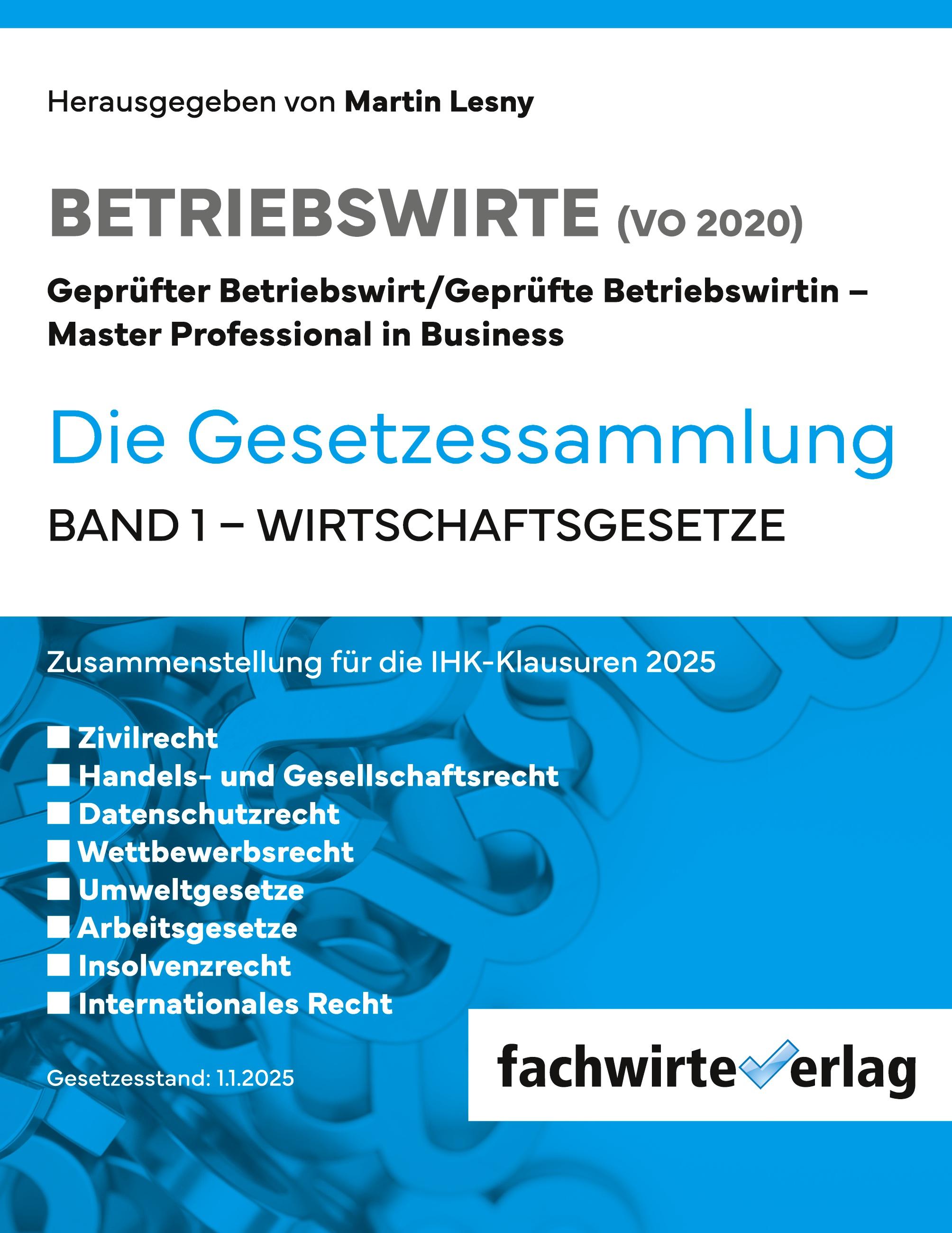 Vorderes Coverbild Wirtschaftsgesetze