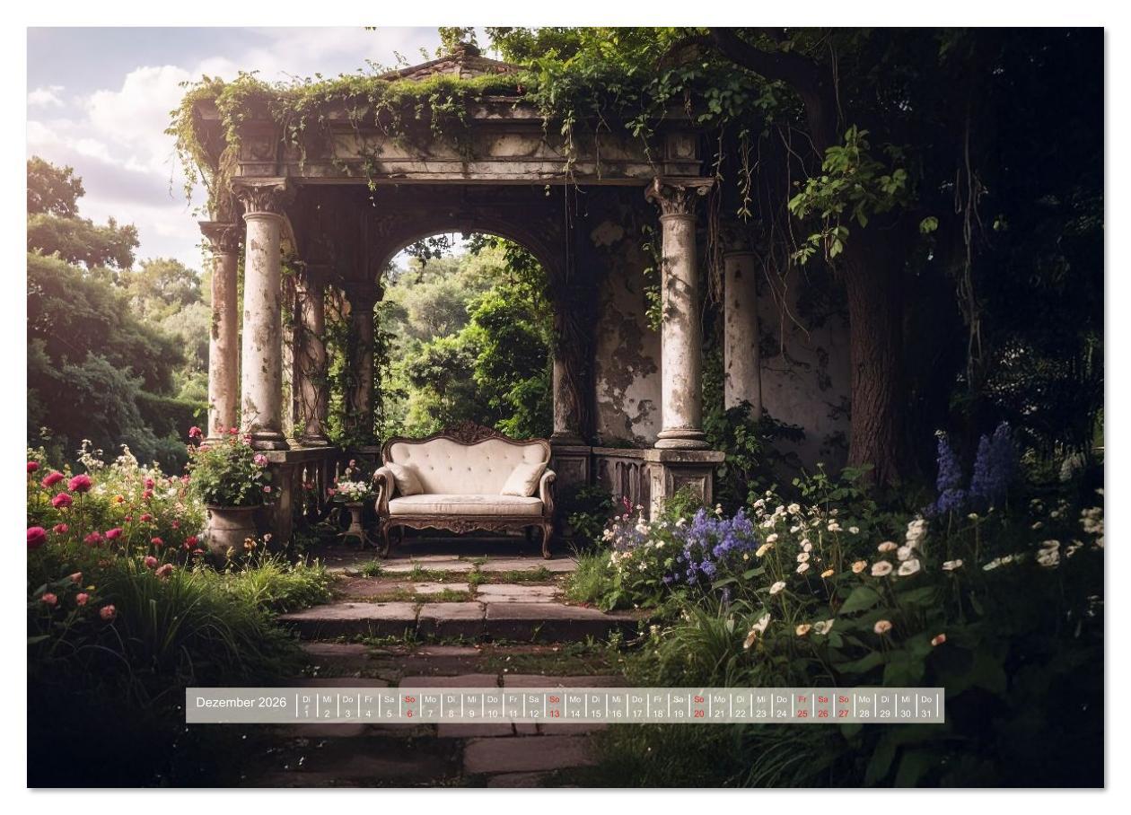 Beispielinhalt (Bild) Der morbide Charme (hochwertiger Premium Wandkalender 2026 DIN A2 quer), Kunstdruck in Hochglanz