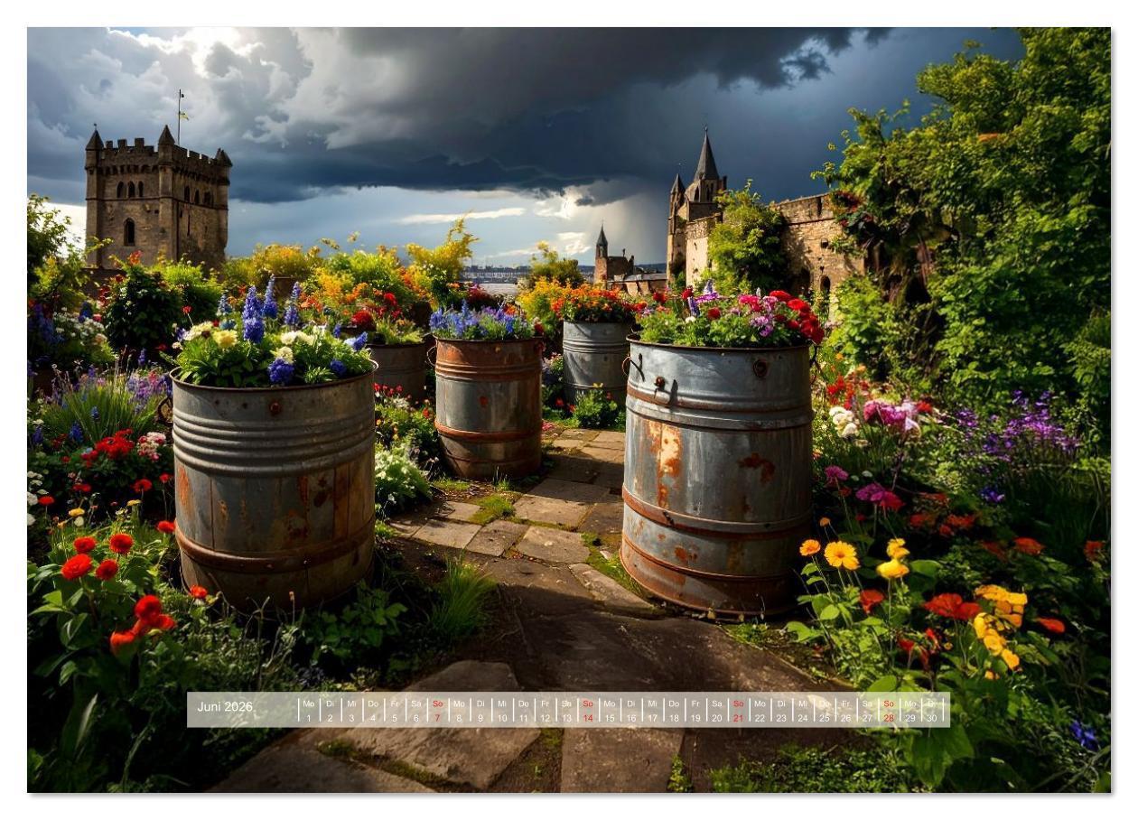 Beispielinhalt (Bild) Der morbide Charme (hochwertiger Premium Wandkalender 2026 DIN A2 quer), Kunstdruck in Hochglanz