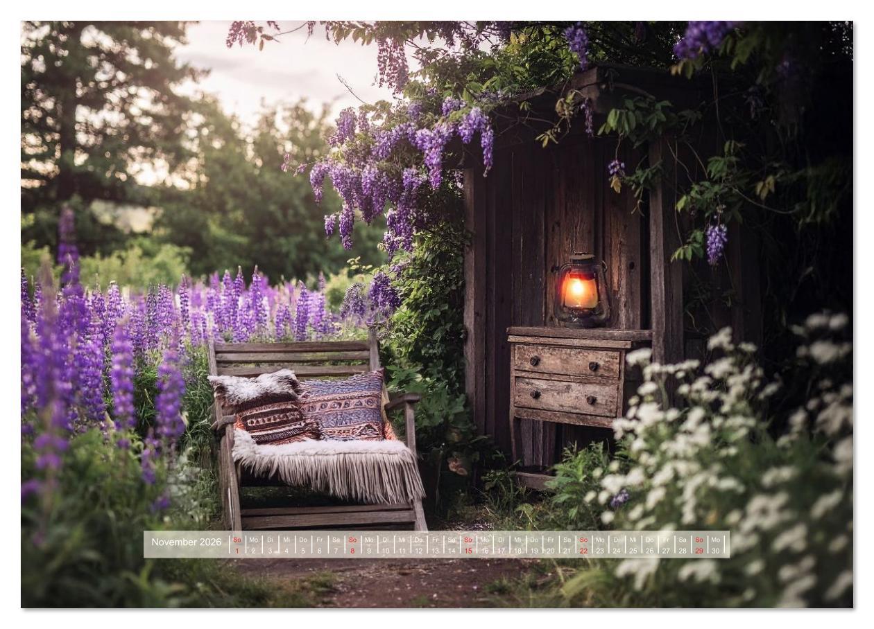 Beispielinhalt (Bild) Der morbide Charme (Wandkalender 2026 DIN A4 quer), CALVENDO Monatskalender