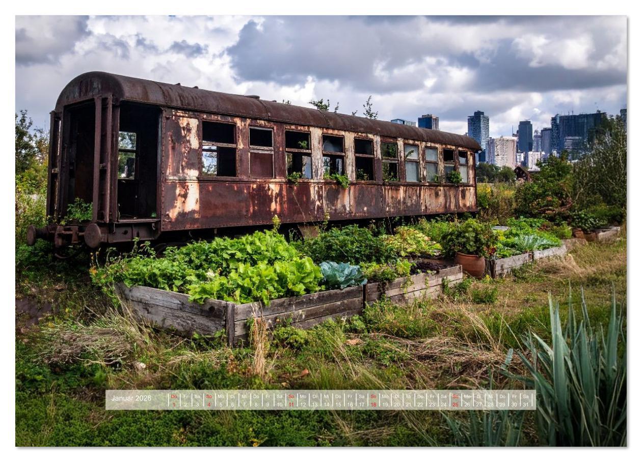 Beispielinhalt (Bild) Der morbide Charme (Wandkalender 2026 DIN A4 quer), CALVENDO Monatskalender