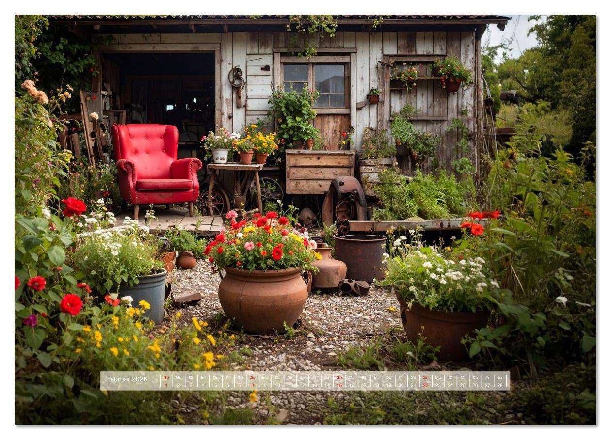 Beispielinhalt (Bild) Der morbide Charme (Wandkalender 2026 DIN A4 quer), CALVENDO Monatskalender