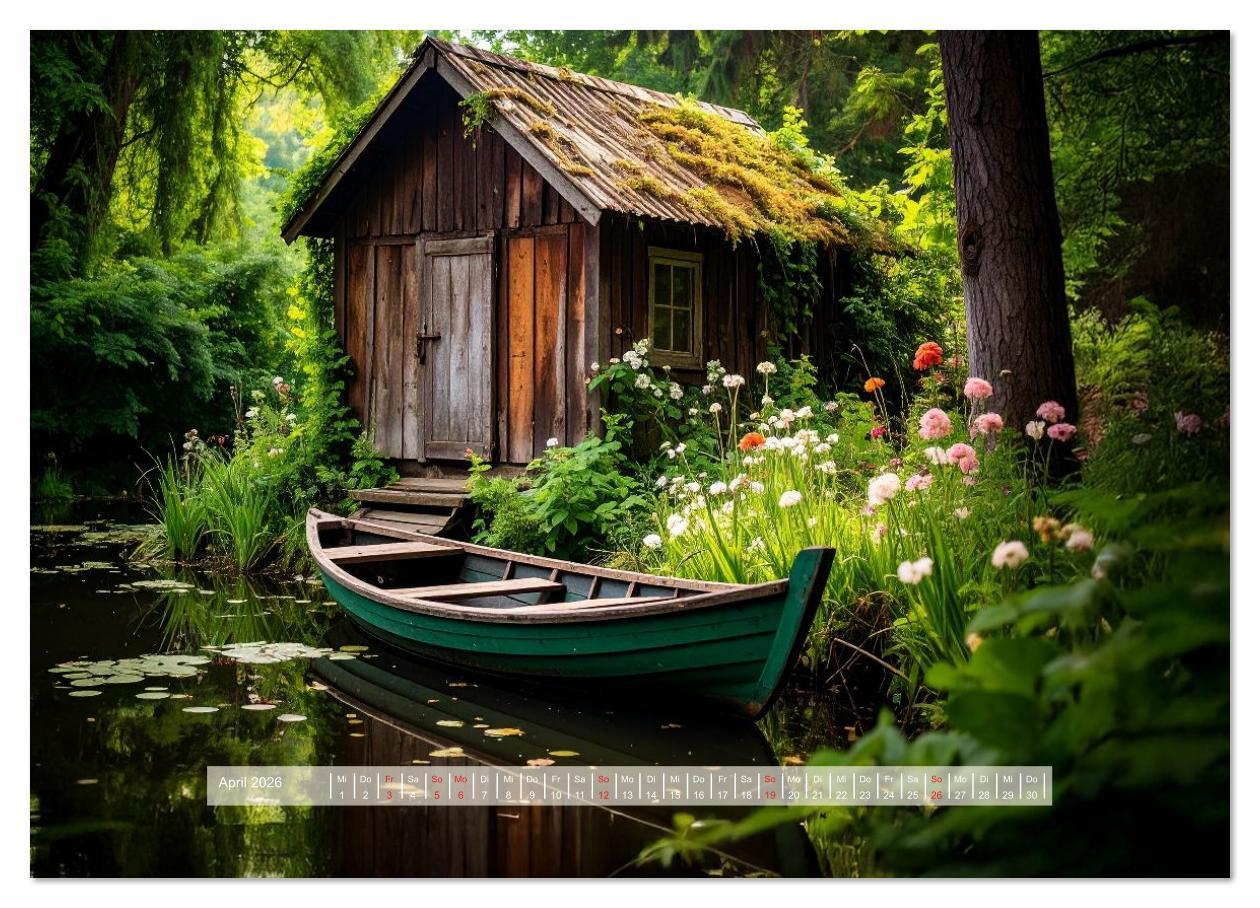 Beispielinhalt (Bild) Der morbide Charme (Wandkalender 2026 DIN A4 quer), CALVENDO Monatskalender