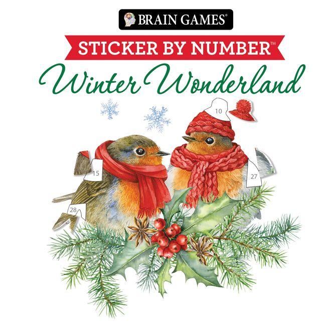 Vorderes Coverbild Brain Games - Sticker by Number: Winter Wonderland