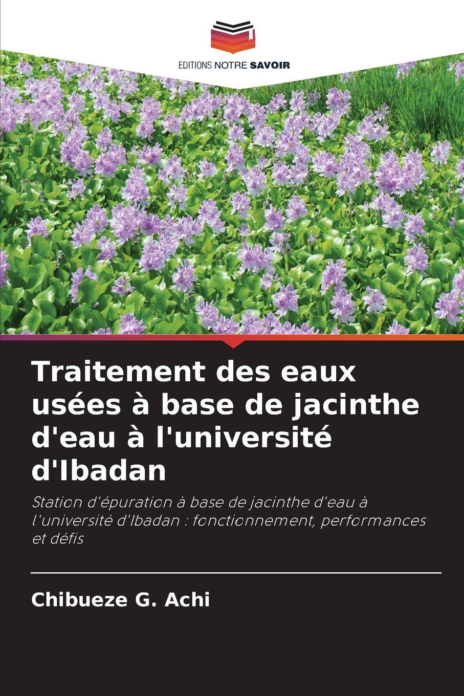 Vorderes Coverbild Traitement des eaux usées à base de jacinthe d'eau à l'université d'Ibadan