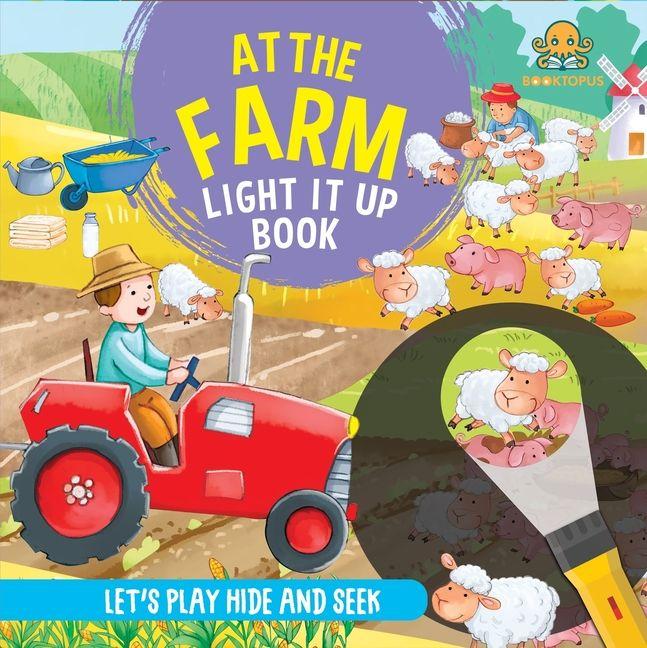 Vorderes Coverbild At the Farm Light It Up Book