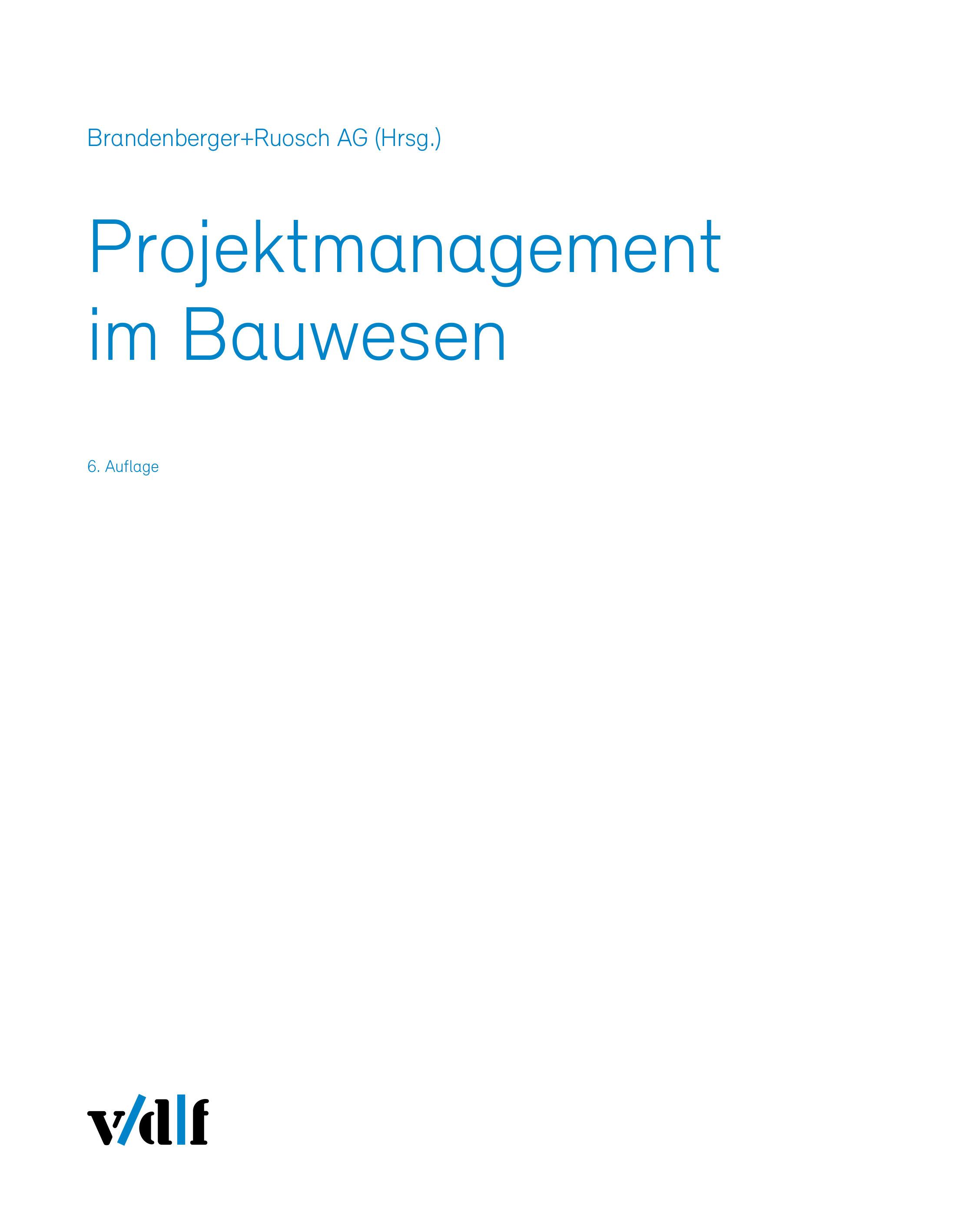 Vorderes Coverbild Projektmanagement im Bauwesen