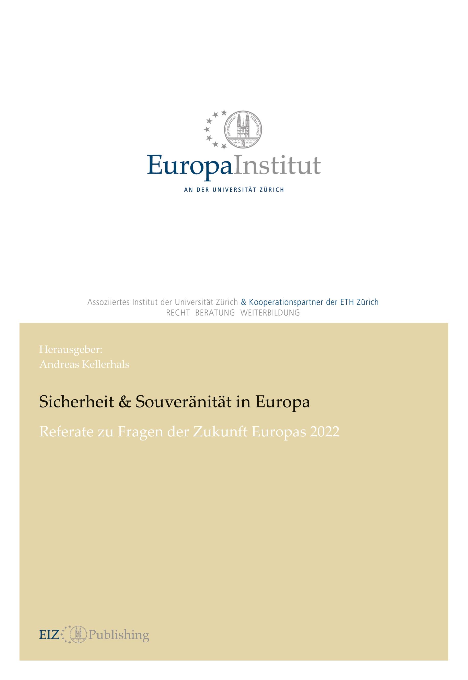 Vorderes Coverbild Sicherheit & Souveränität in Europa