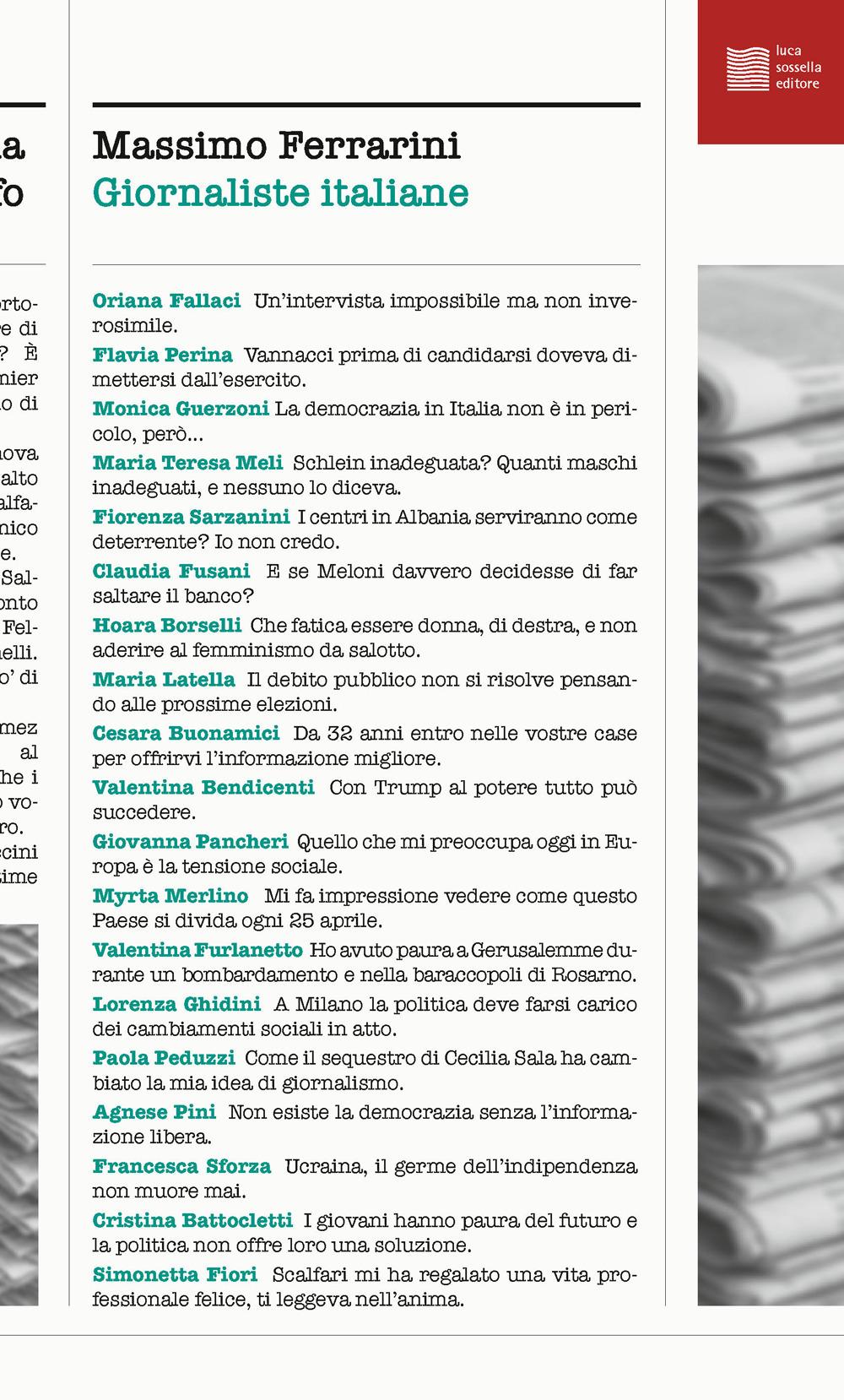 Vorderes Coverbild Giornaliste italiane